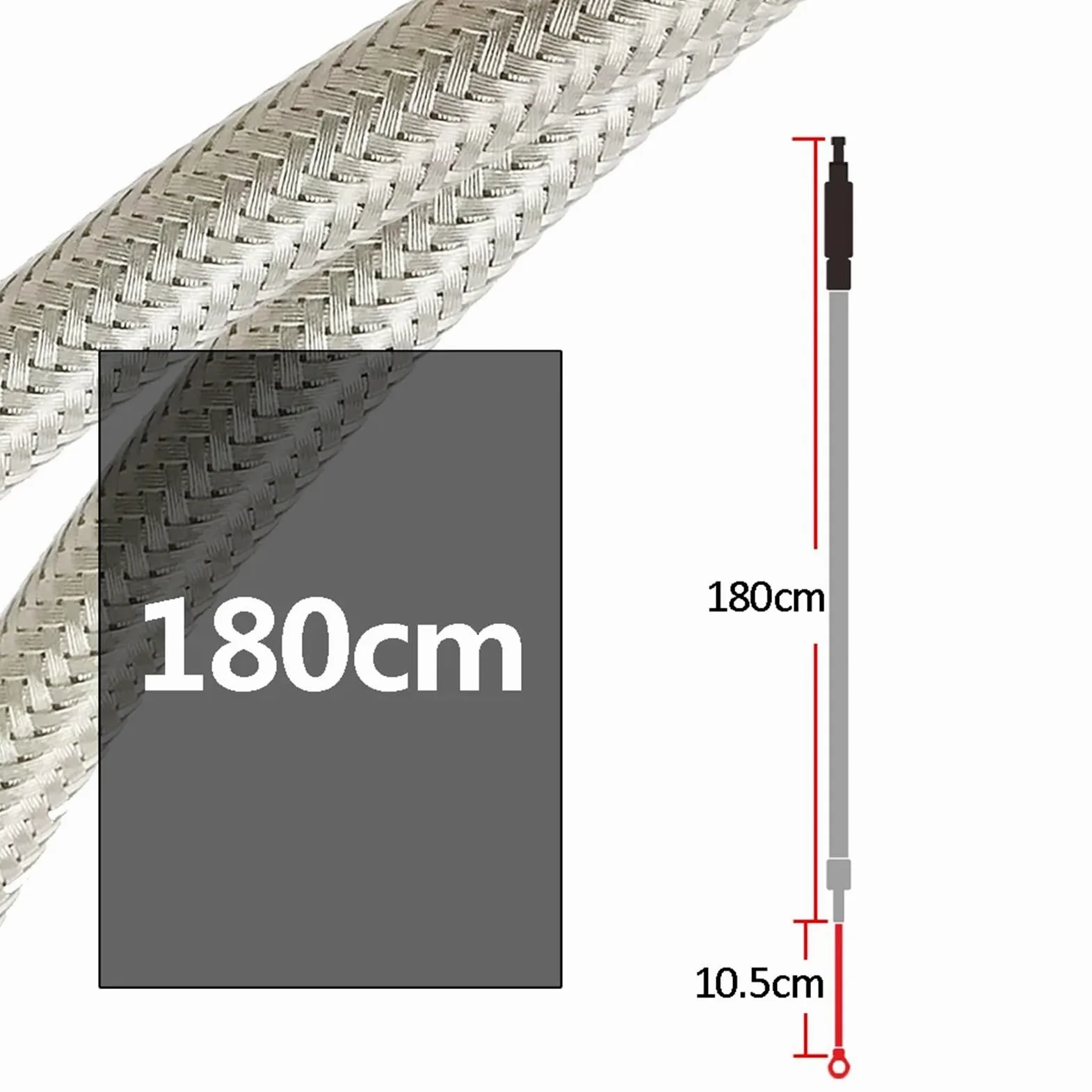 Cable De Embrague Trenzado Acero Inoxidable 70-3/4 Pulgadas Y 180cm para Davidson 87-06 FLT, FLST, FXST, FXSTC