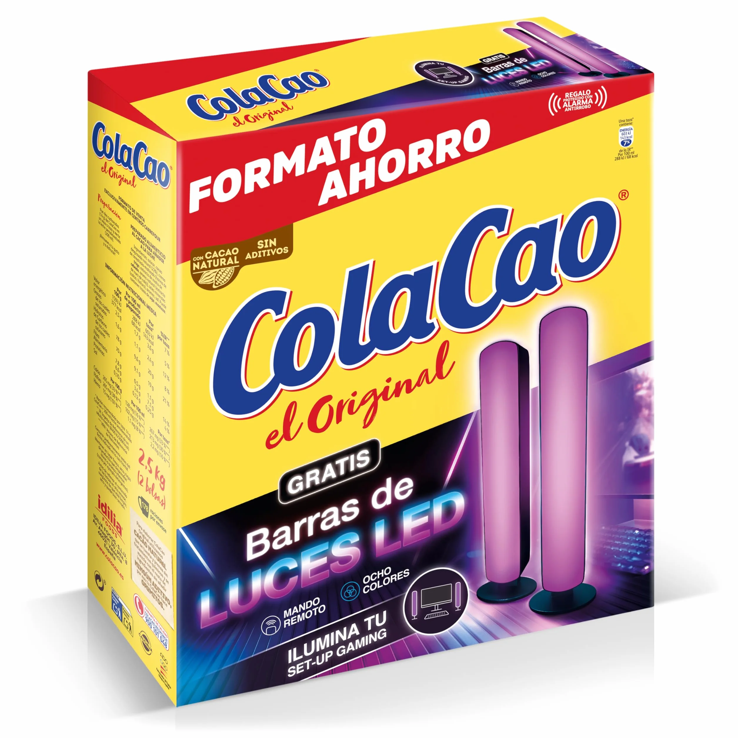 ColaCao Original Cacao Soluble Natural sin Aditivos 2,8 kg