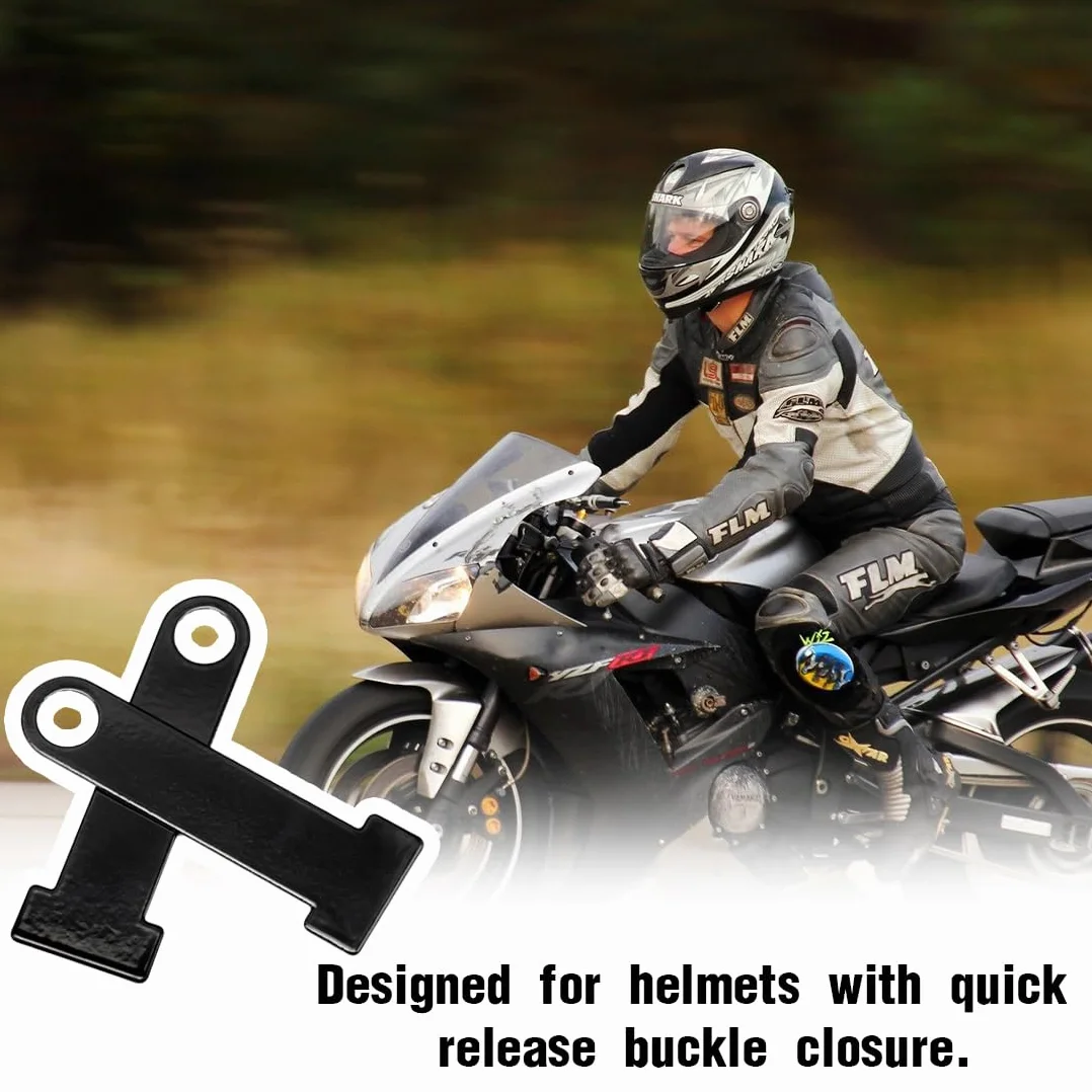 Extensión de bloqueo de casco | Correa de casco d-ring cerradura de acero inoxidable moto scooter universal motorcycle helmet lock extension