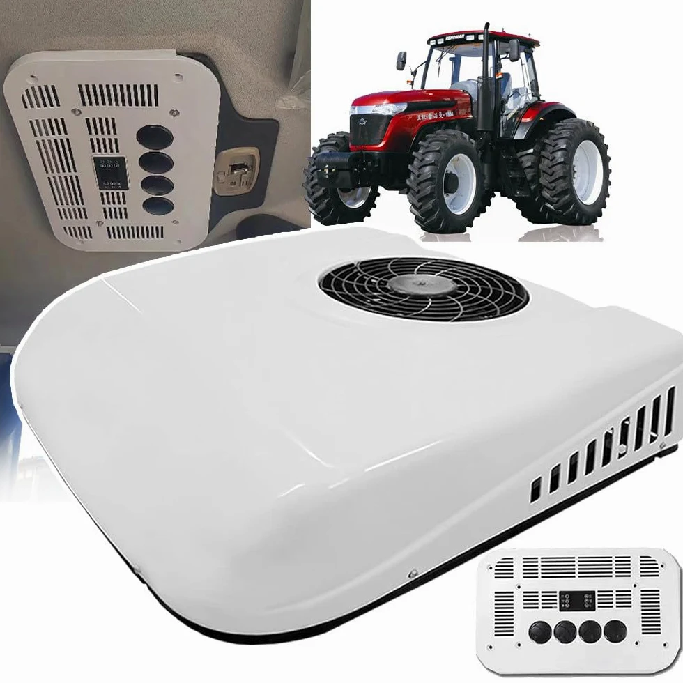 Acondicionador de Aire de Techo 12V para Tractores, Camiones, Autocaravanas y Autobuses - Función Frío de Estacionamiento