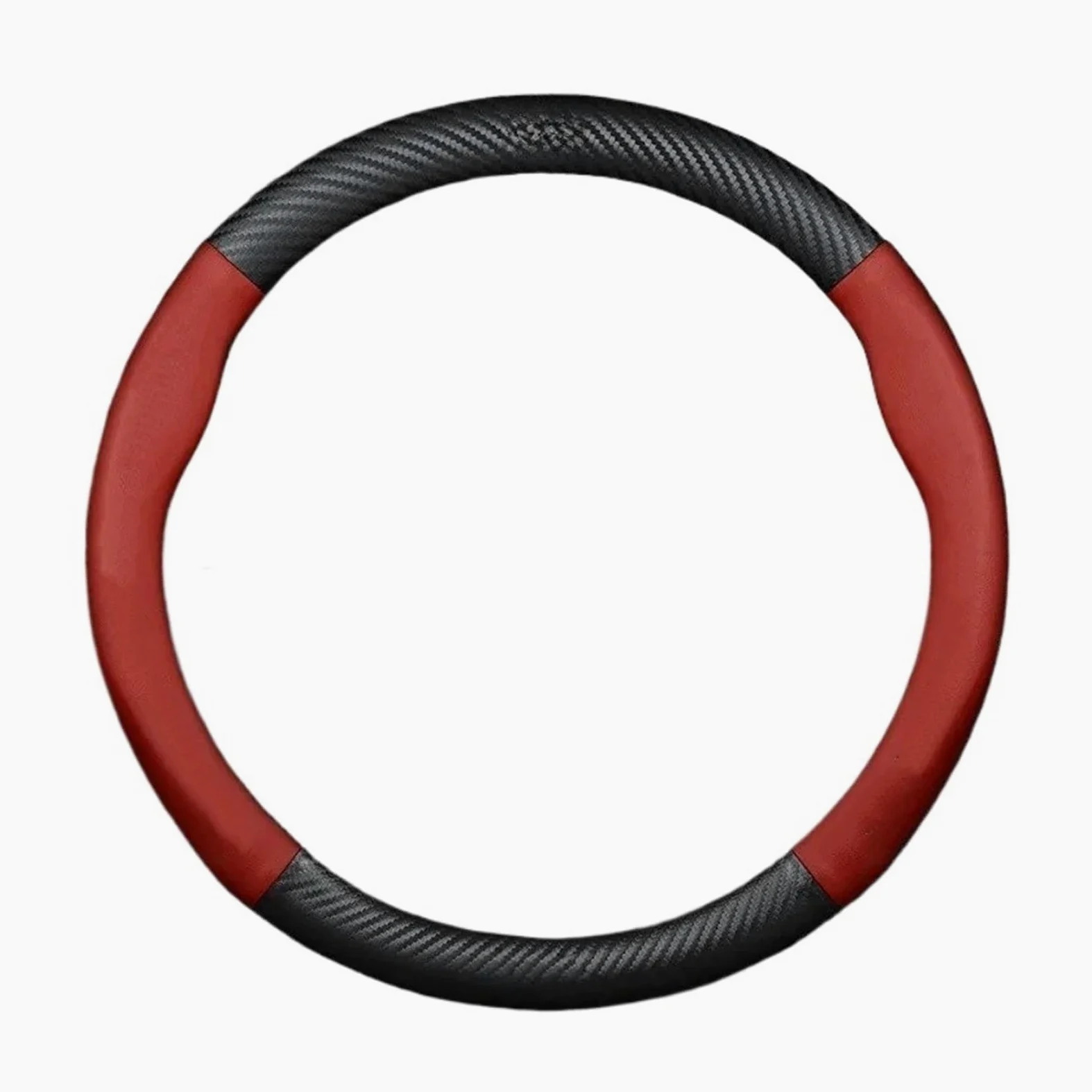 Cubre Volante Coche para Toyota para Prius De 1.ª 2.ª 3.ª 4.ª Y 5.ª Generación Funda Volante Cuero Antideslizante Y Fibra Carbono Funda Volante Coche(Red Round)