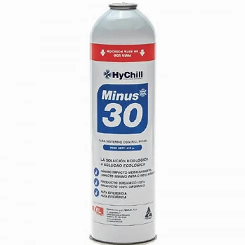 ENVASE GAS ORGÁNICO HYCHILL MINUS 30 SUSTITUTO R134A R12 R1234yf