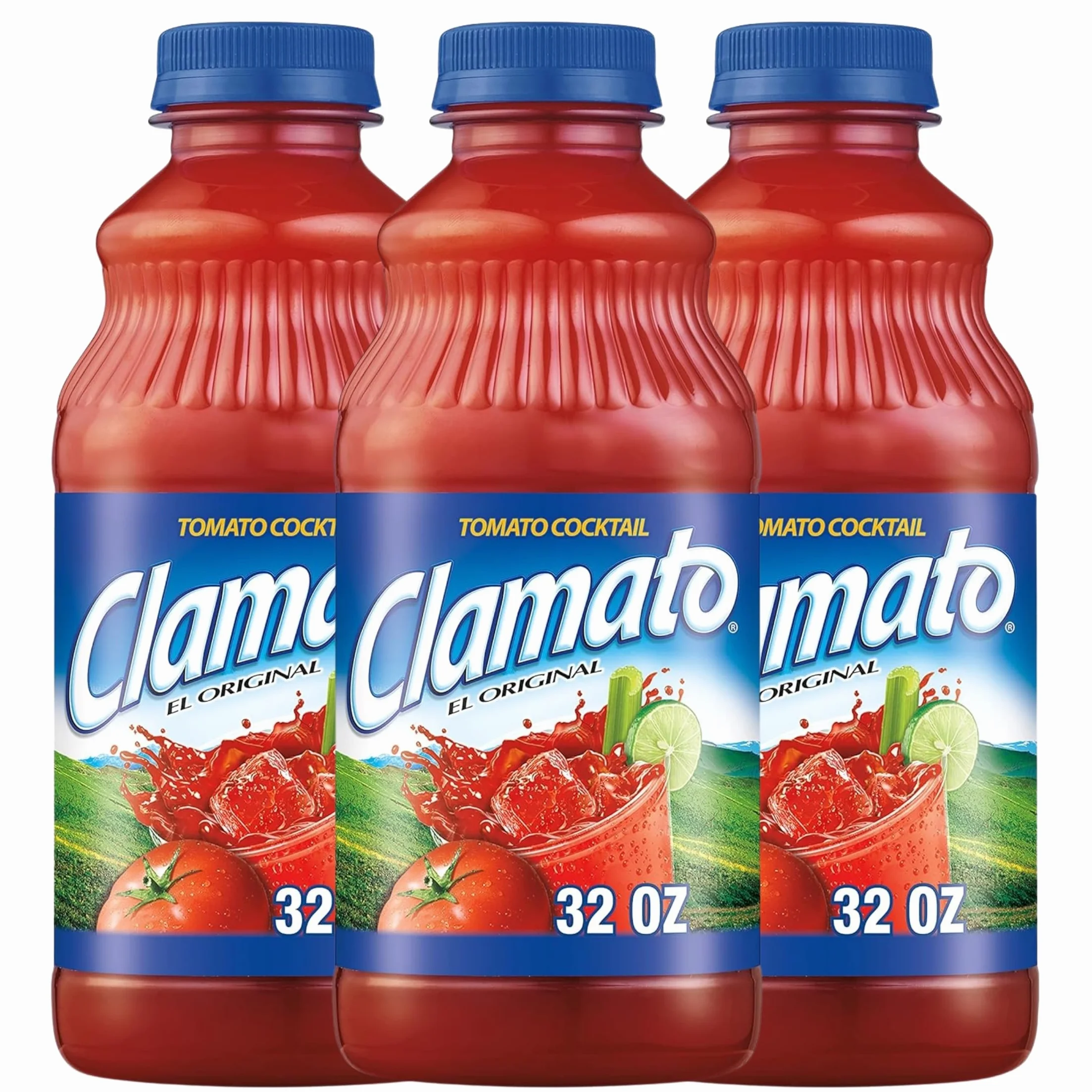 Clamato Original 946 ml Salsa de Tomate con Almeja para Micheladas, Ceviches y Cócteles Pack 3 x 946ml
