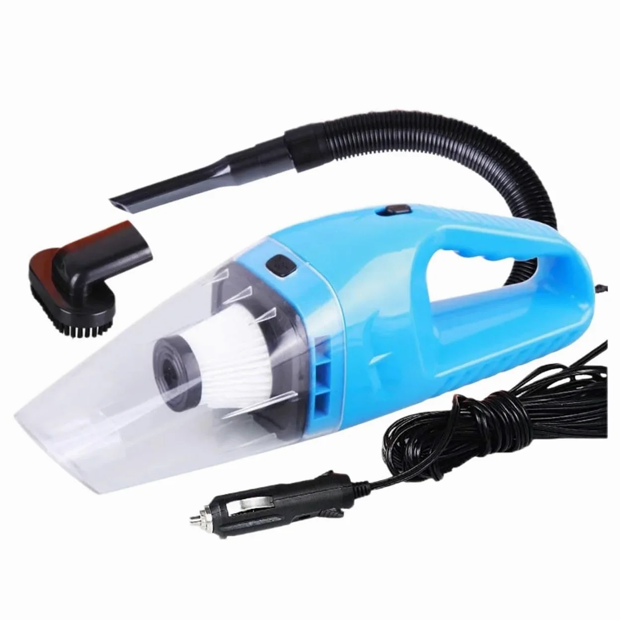 Aspiradora portátil mini de mano for coche, 12 V, 120 W, doble uso, for uso húmedo y seco, con súper succión y filtro HEPA desmontable. Eficiencia(Oranje)