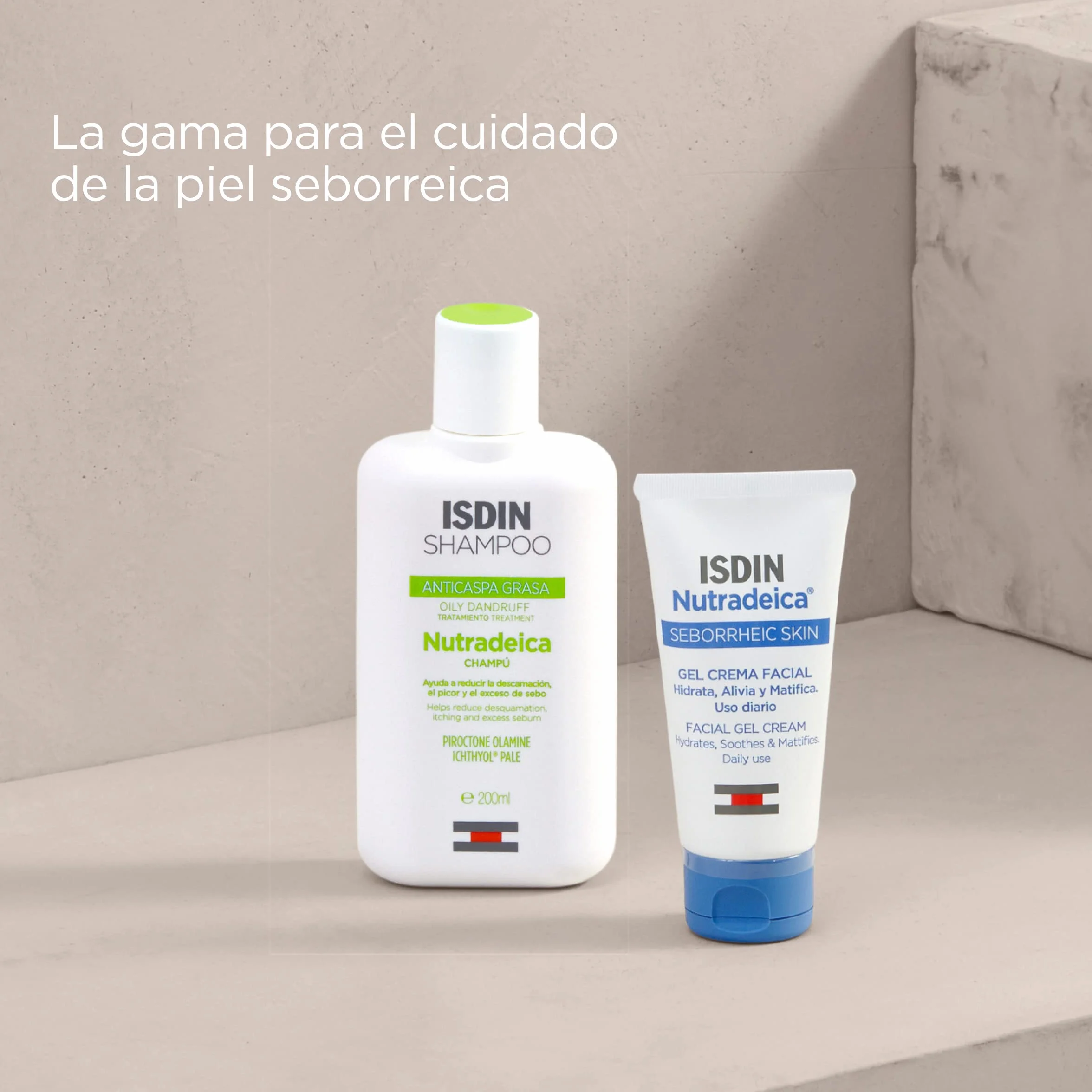 ISDIN Nutradeica Champú para Caspa Grasa, 400 ml