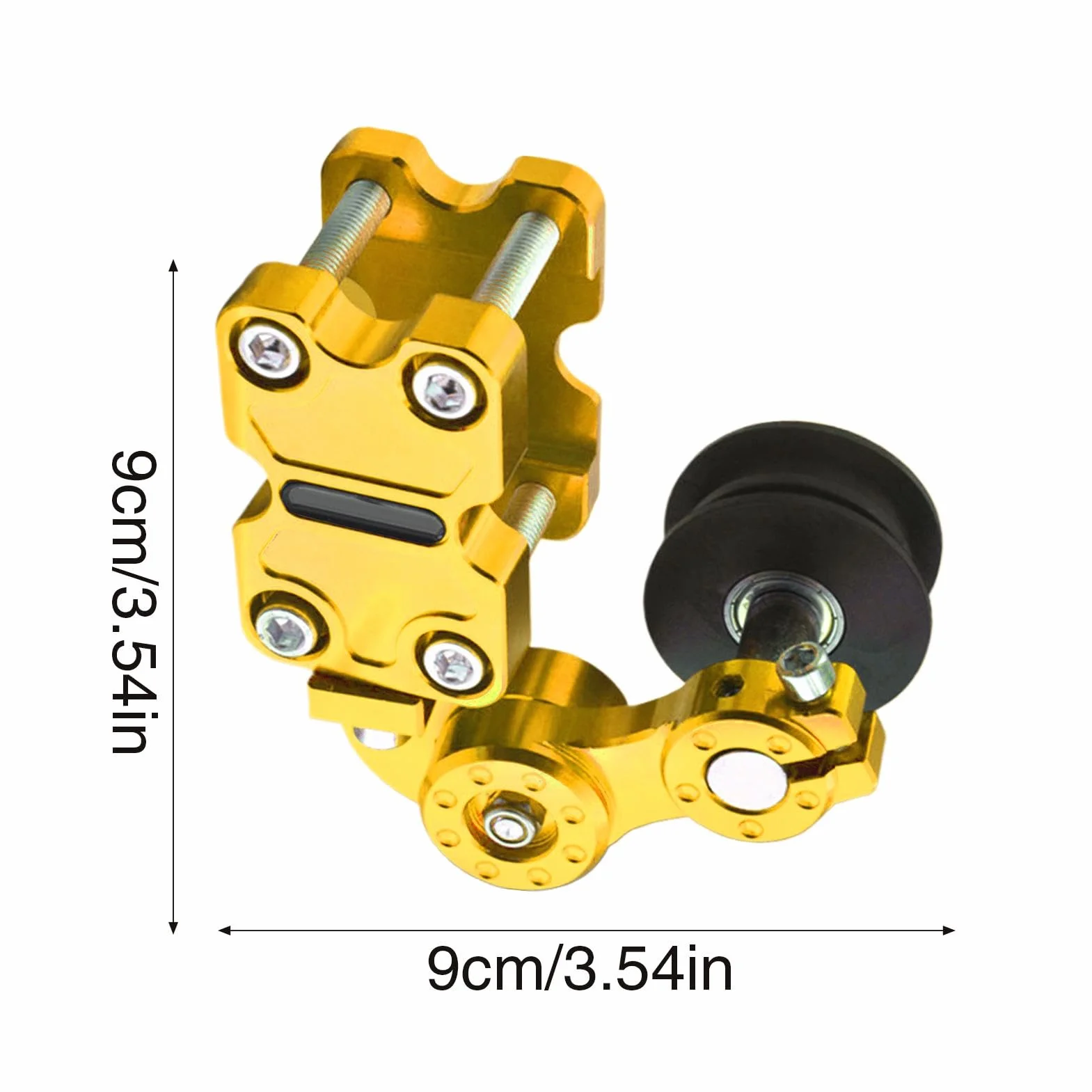 Ajustador de cadena de motocicleta,Herramienta de ajuste de cadena Motocicleta, Ajuste de cadena modificado con guía de tensión automática, Herramienta de engranajes de modificación de cadena
