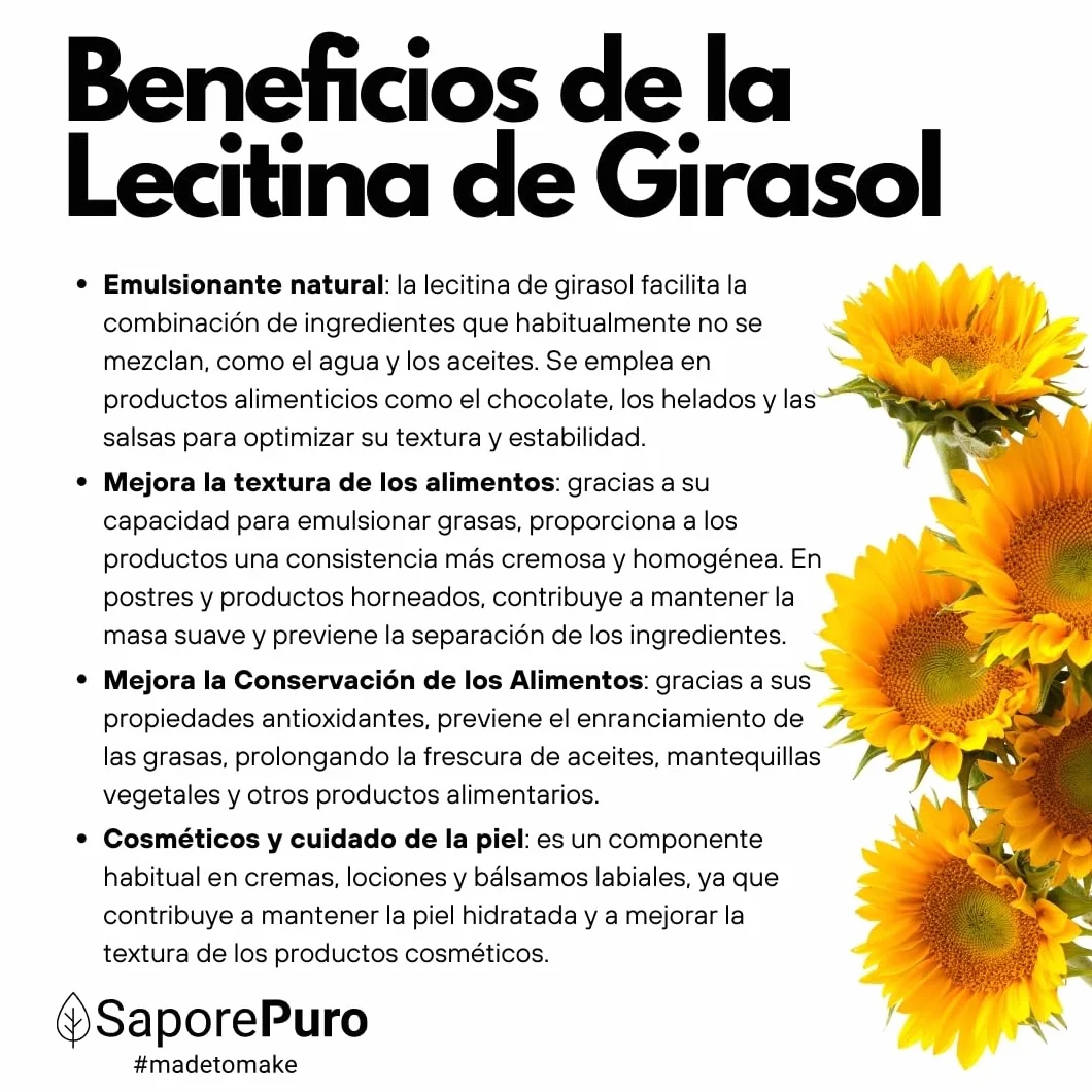 Lecitina de girasol en polvo 250 gr