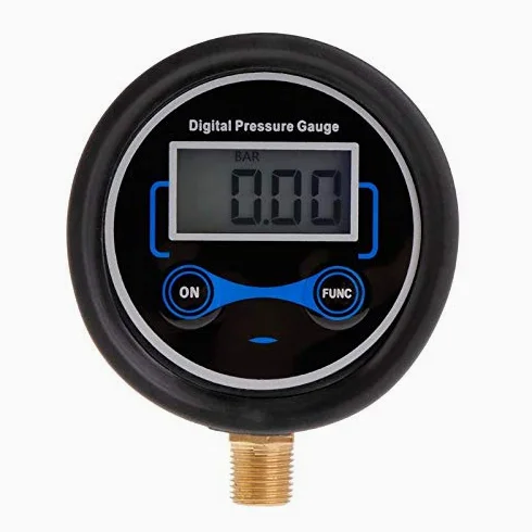 Medidor de presión Medidor de presión de neumáticos Digital Coche Bicicleta Motocicleta Probador de neumáticos Medidor de PSI de Aire 1 / 8NPT