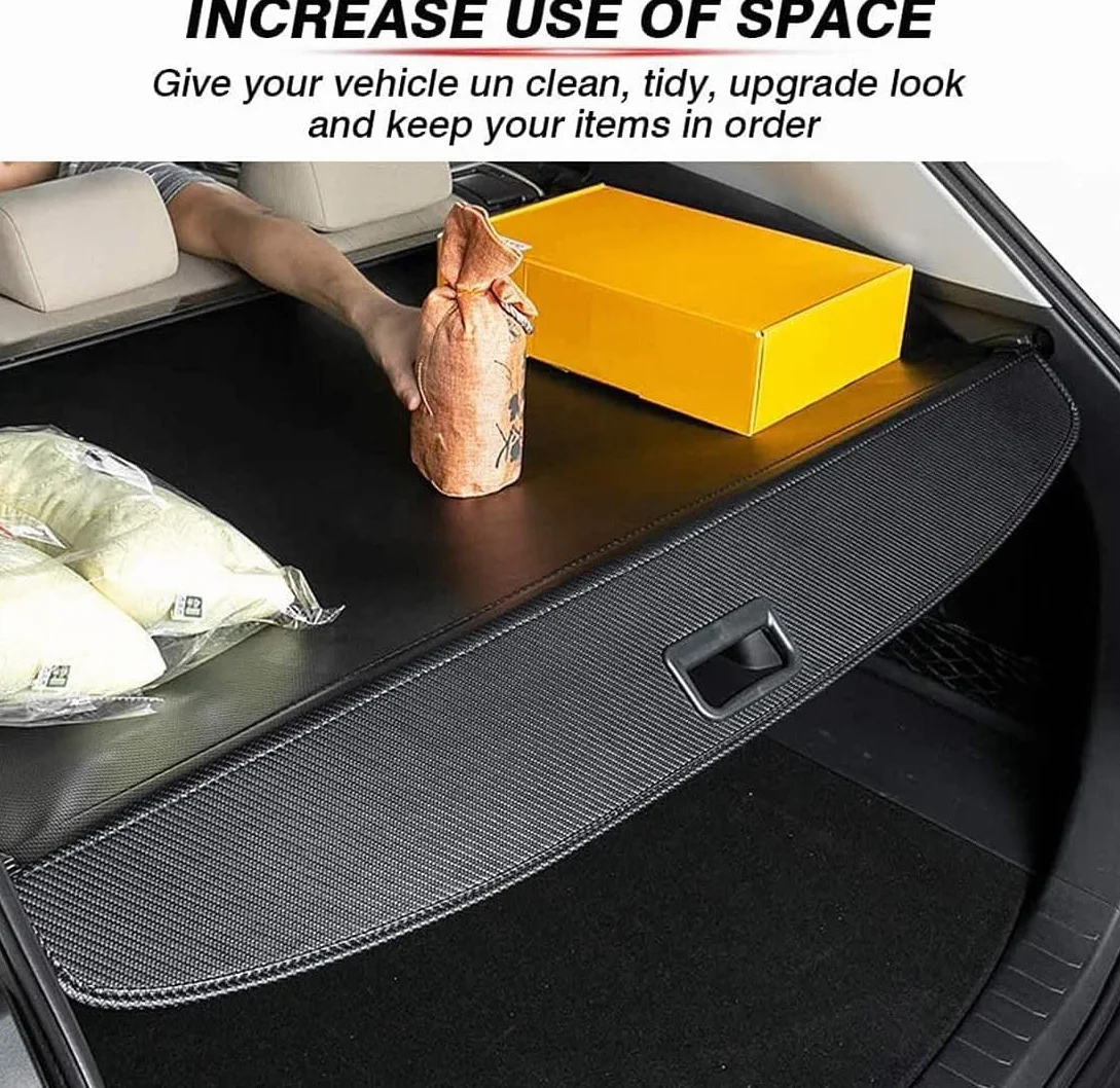 Coche Retráctil Maletero Trasero Estante Cortina para Ford Edge 2016-2023, Cortina de privacidad Maletero Trasero de Coche