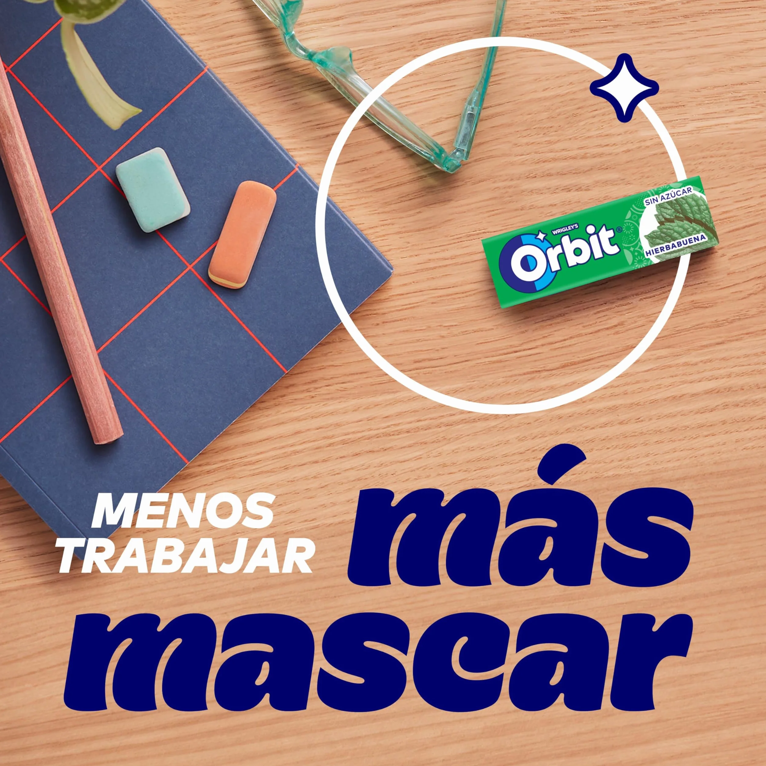 Orbit Chicles Sabor Hierbabuena Paquete 30 X 14 Gr 420 Gramo