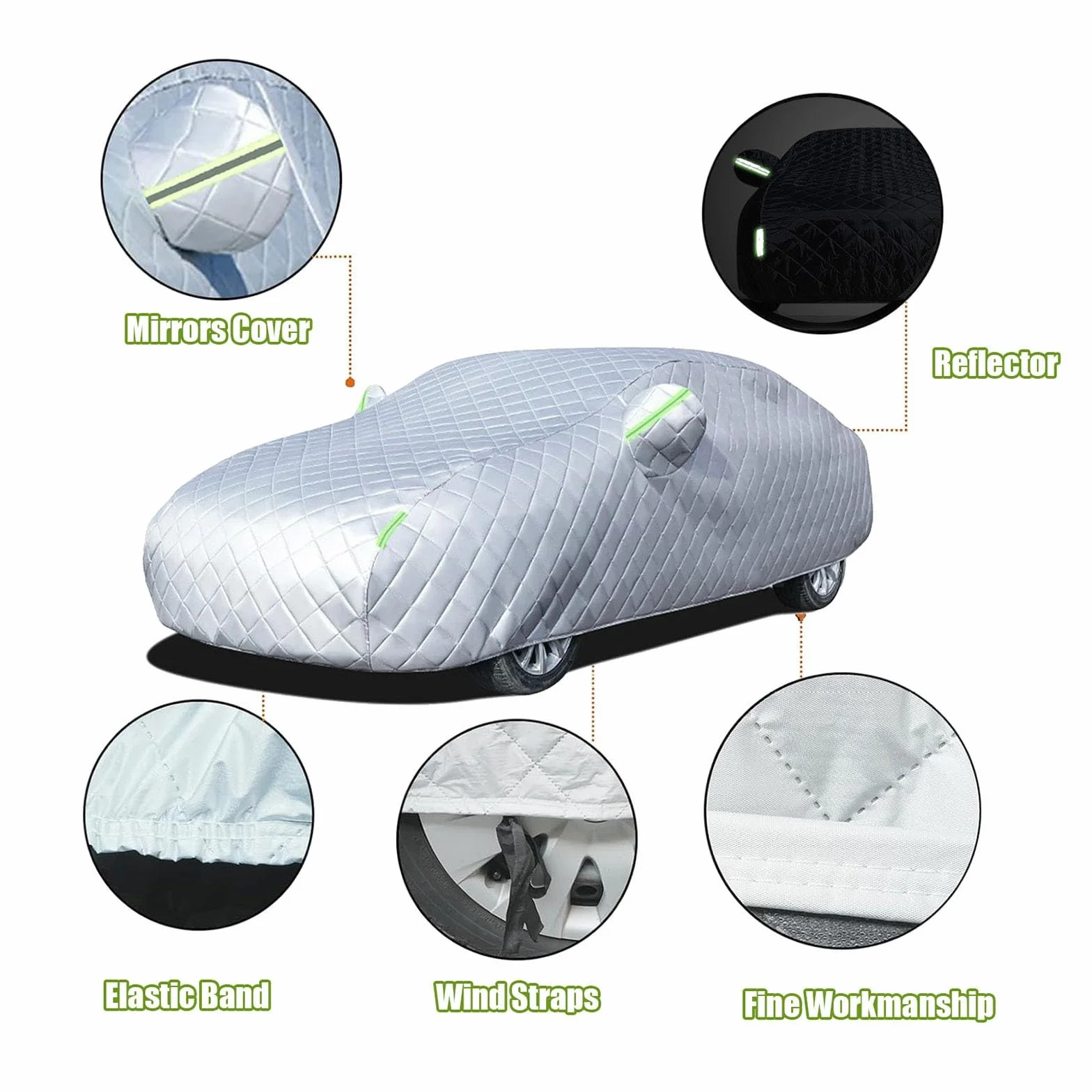 Funda Coche Exterior Antigranizo para Mercede s GLc 250 4Matic 2016-2022 SUV, Fundas para Coche Exterior protección Resistencia a los Rayos UV(Black,para Mercede s GLc 250 4Matic 2016-2022 SUV)