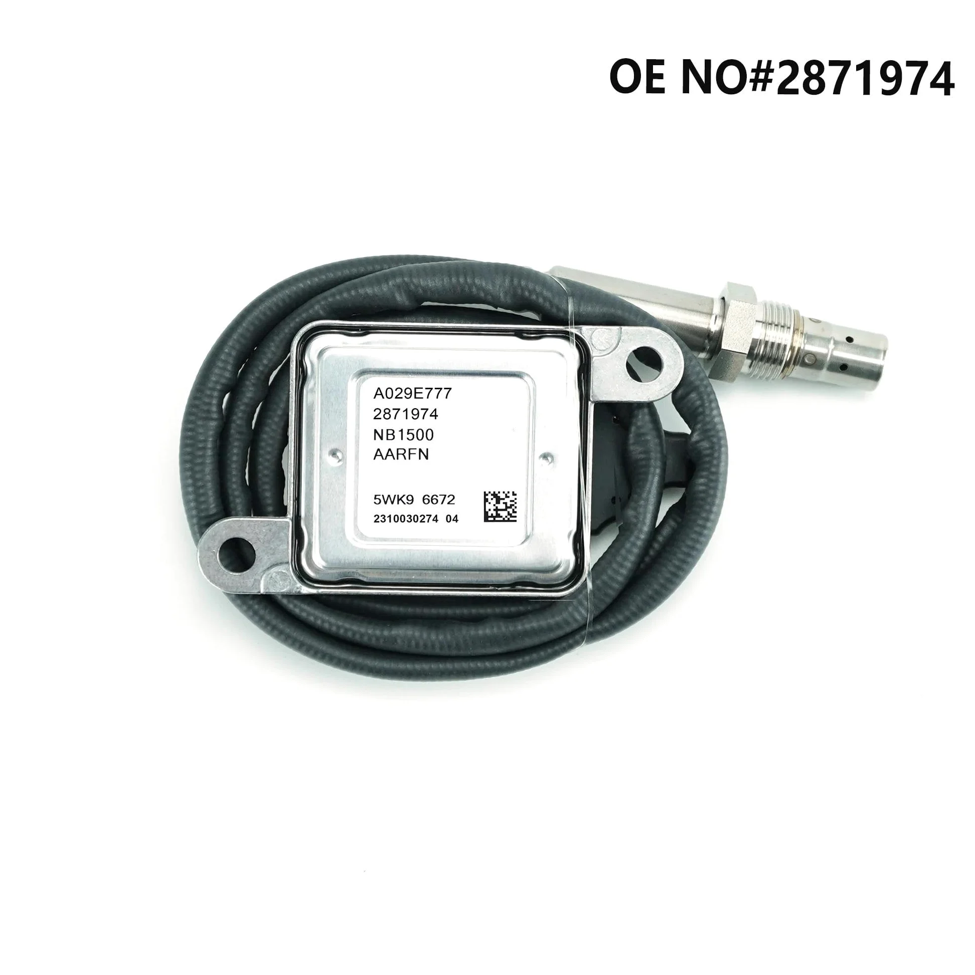 NOx Sensor Óxido Nitrógeno Sensor De Oxígeno Y Nitrógeno NOx 5WK96672 5WK9 6672 A029E777 2871974 12V Para Cummins ISB 6.7L ISX 11.9L/15.0L