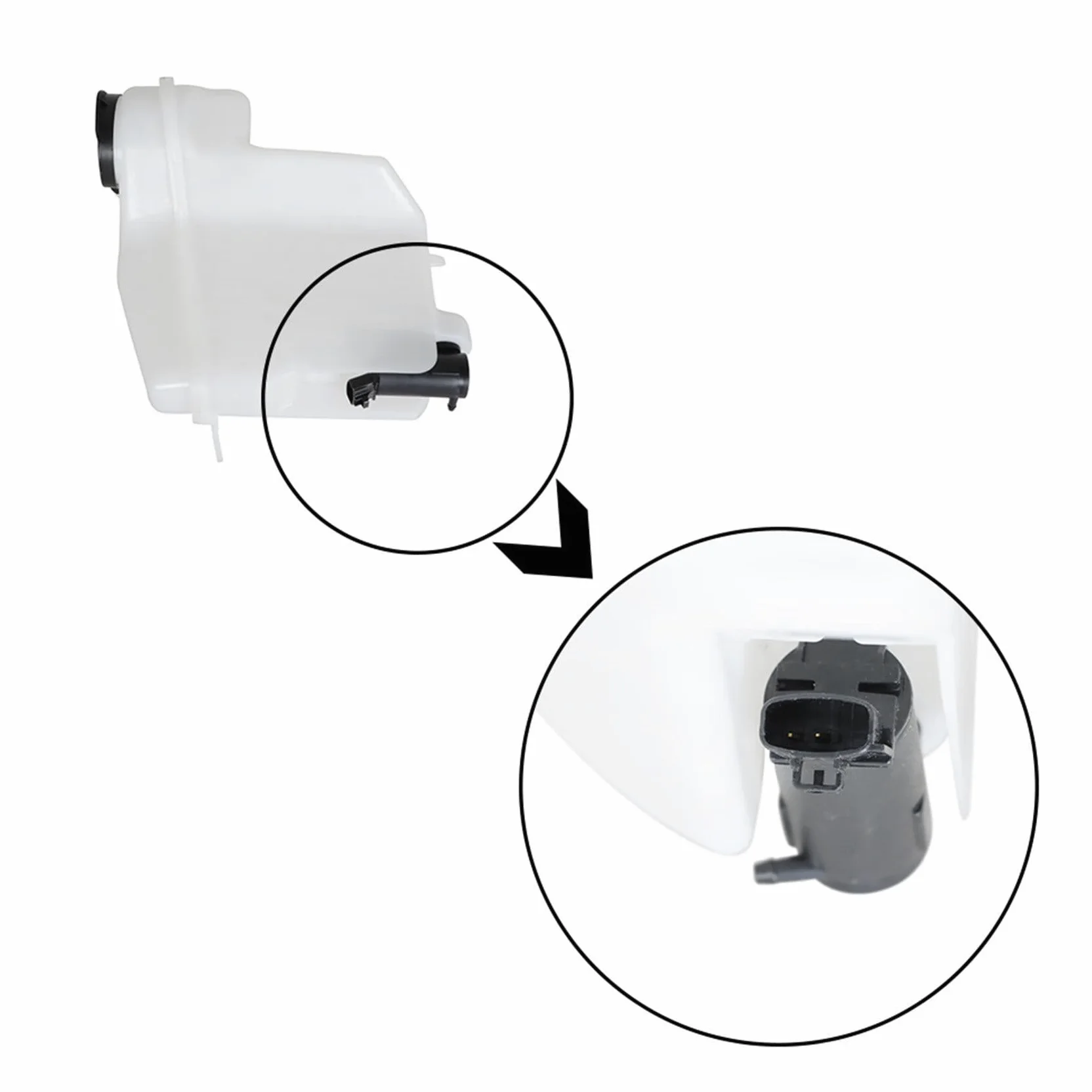 labwork Depósito de líquido para limpiaparabrisas con bomba de repuesto para Corolla Prizm 1998-2002 1.8L 8531502030 TO1288141