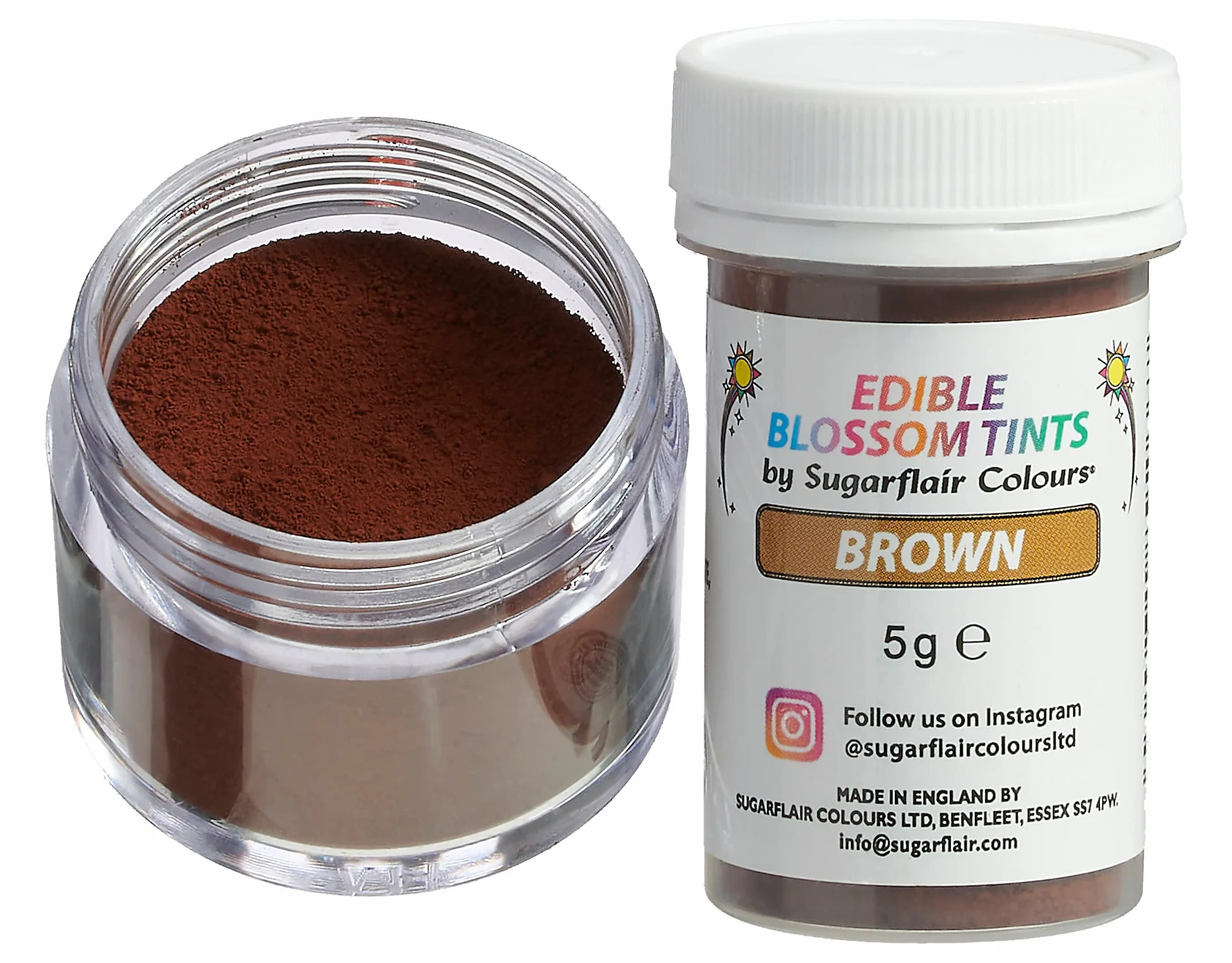 Sugarflair Blossom Tint Dust Brown Colorante Alimentario en Polvo 5g