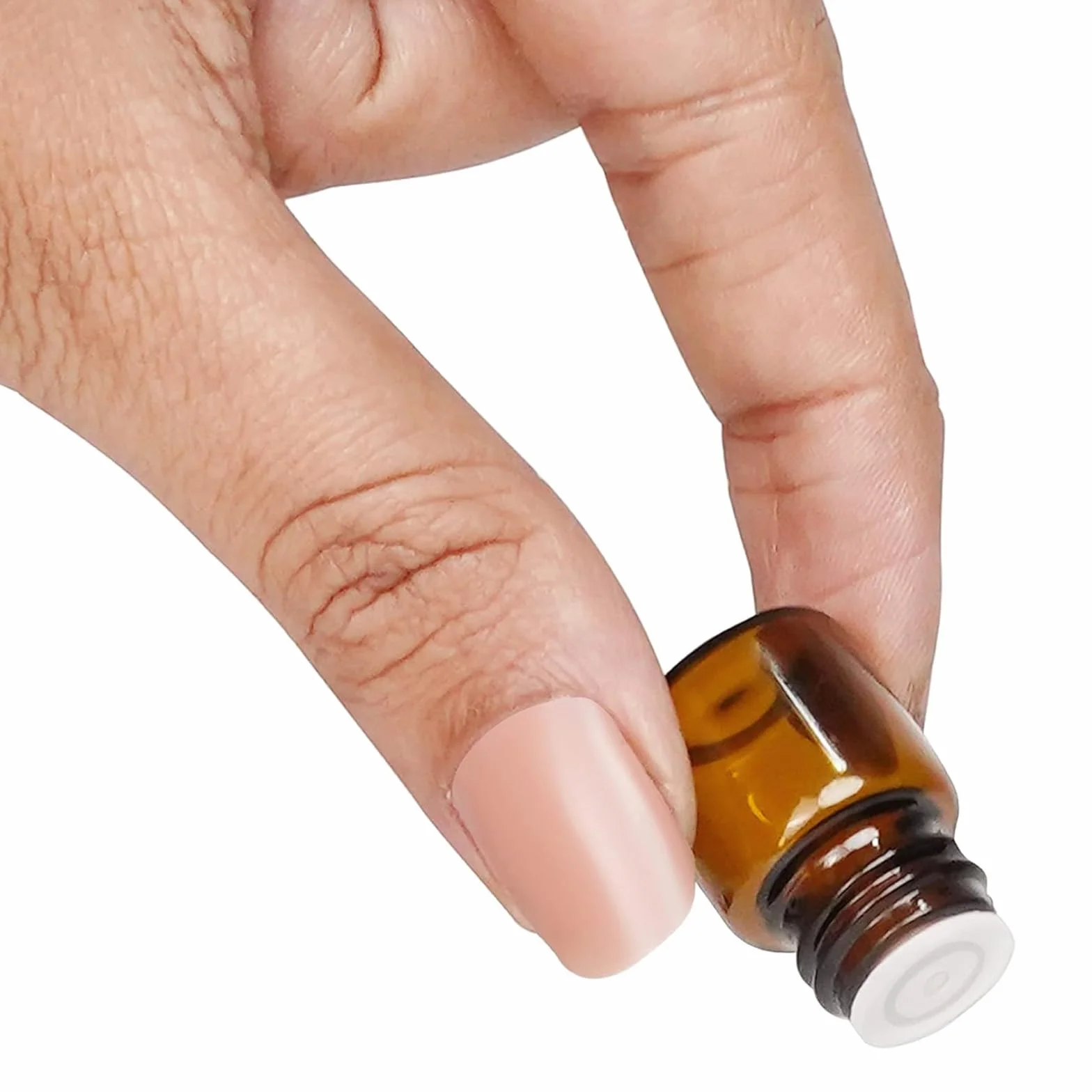 Mini Botellas de Aceite Esencial Vacías de Vidrio Ámbar 1ml, 100 pcs con Pipetas y Embudos
