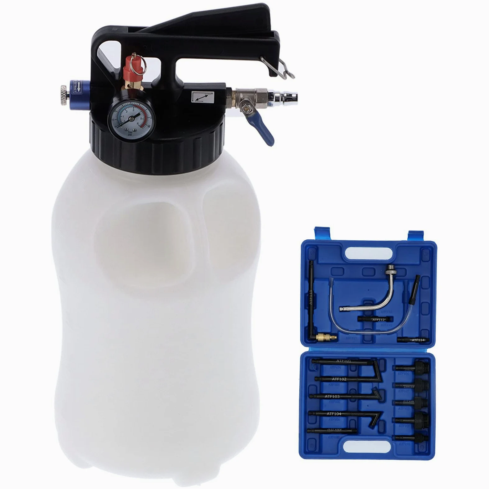 Dioche Change Tool Fluid Juego de Herramientas de Repuesto para de Fluido de Aceite de Motor, Dispensador de Aceite de Transmisión Automática Neumática de 6L, para Cambios de Rápidos y Seguros