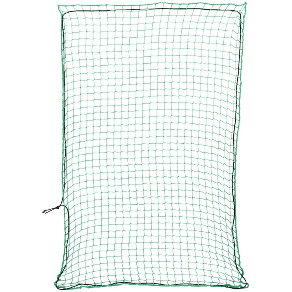 Red para remolque con cuerda de goma verde, 5 x 3,5 m, polipropileno, resistente a la intemperie, resistente a los rayos UV, seguridad de carga, red de transporte para remolques, camiones