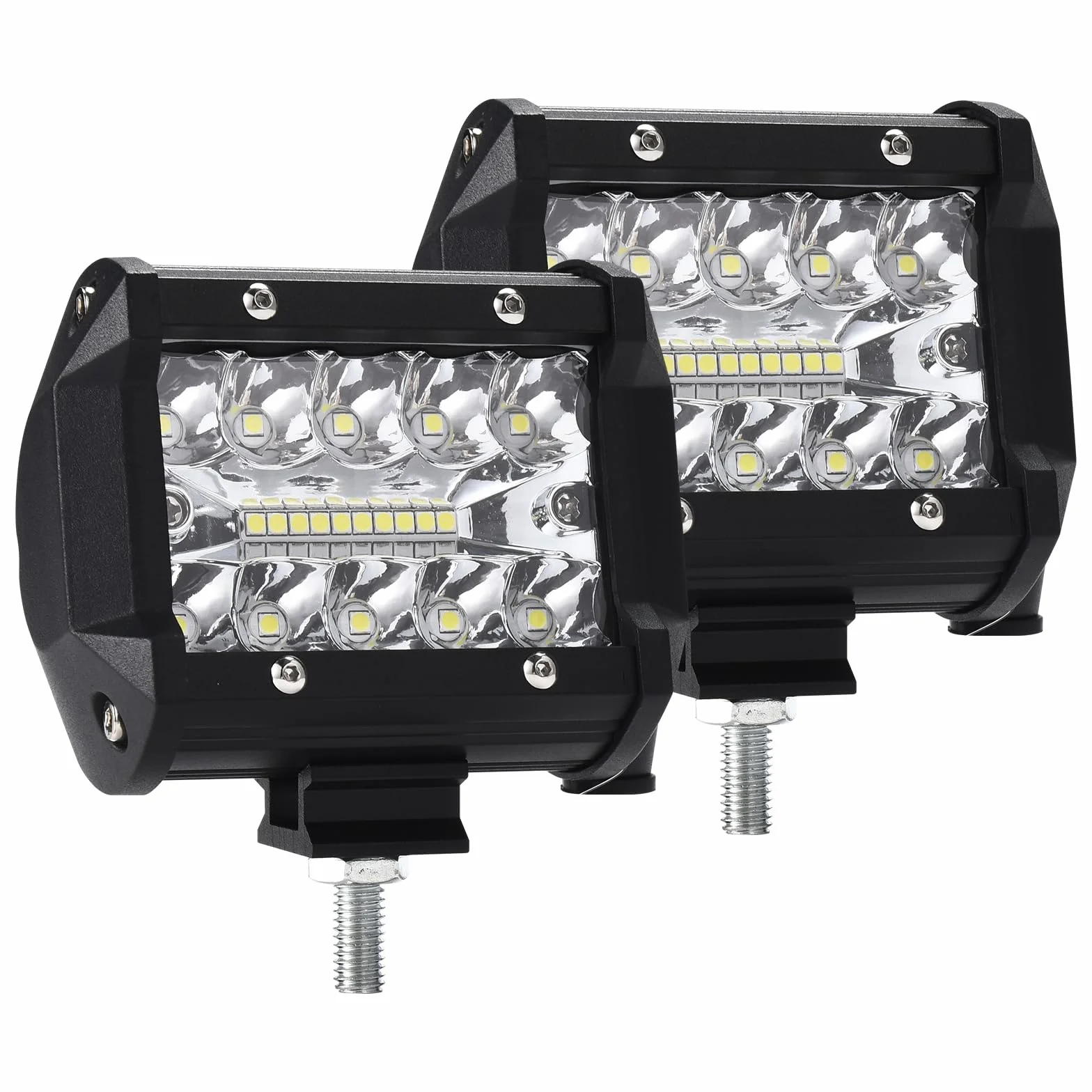 Faro Trabajo LED 12V 4'' 120W 9500LM 6000K IP67 Impermeable Off-road para Coche Tractor