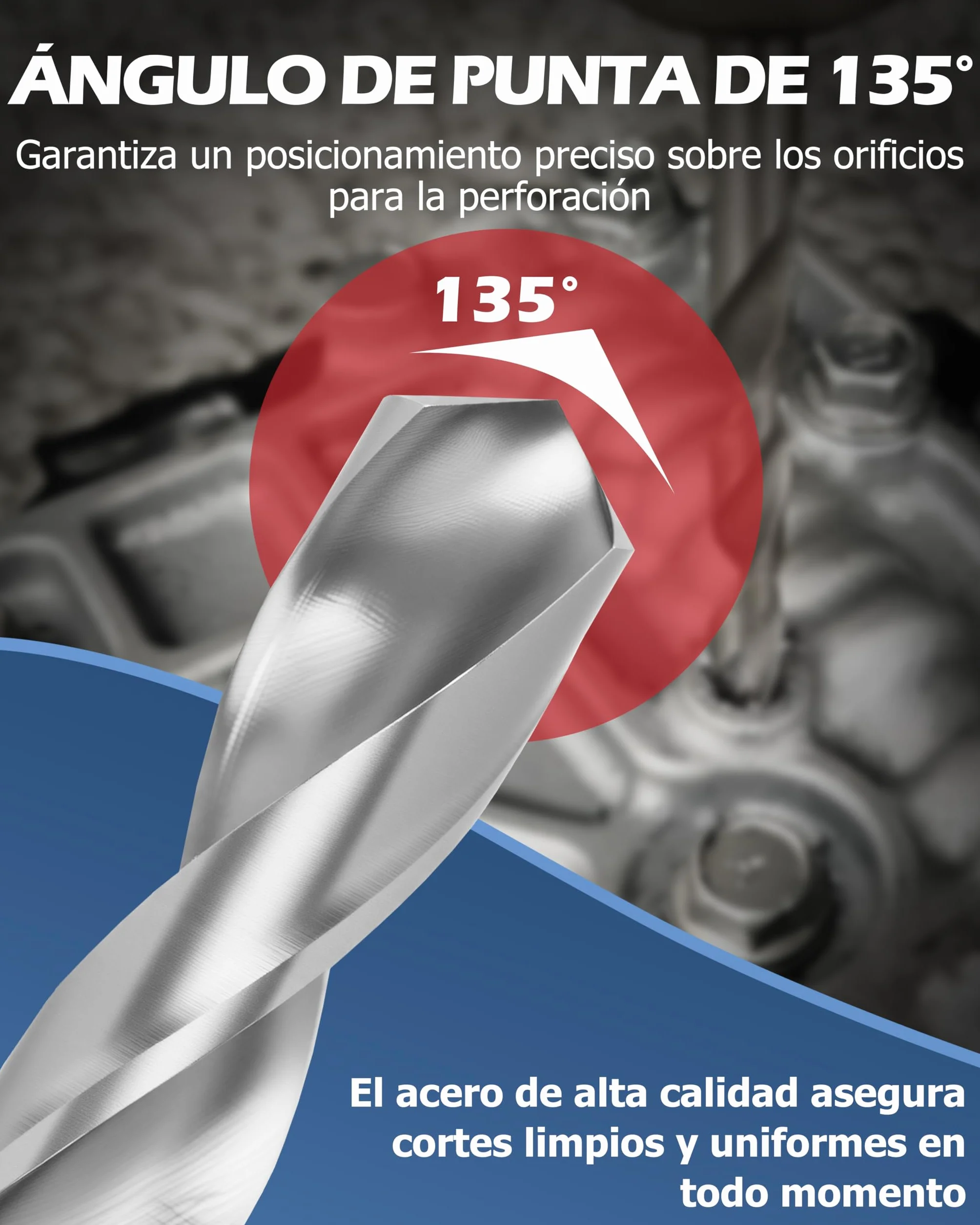 DAYUAN Juego de Reparación de Roscas Kit Helicoil 131 Piezas M5 M6 M8 M10 M12