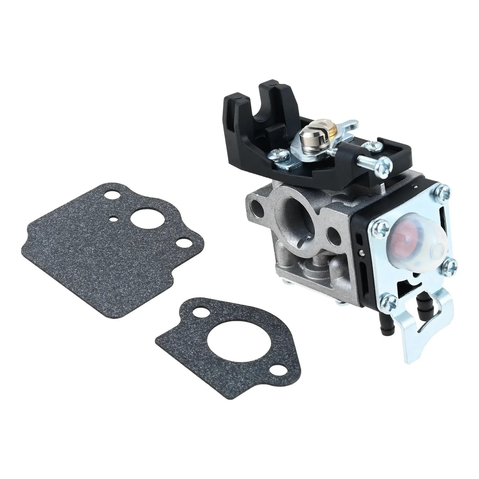Carburador de motosierra con 2 uds juntas aptas para SRM-3020 PAS-3020 Carb OEM A021004831 herramienta eléctrica jardín