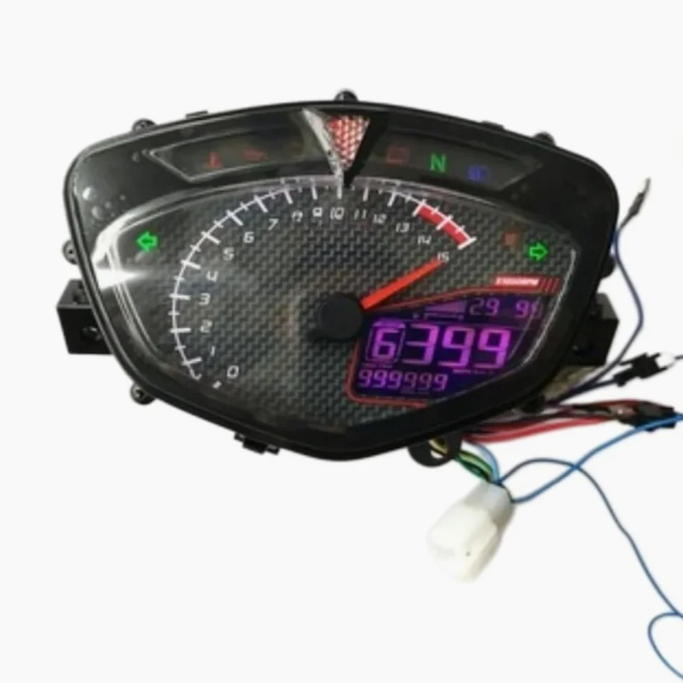 odómetro Velocímetro de motocicleta LCD RPM tacómetro medidor accesorios digitales para Lc135 V1 para Júpiter MX Uma