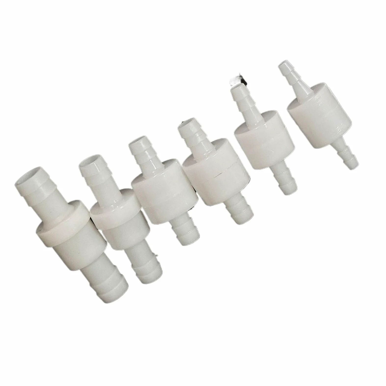1 válvula de retención de plástico de 1 vía de 4 mm, 6 mm, 8 mm, 10 mm, 12 mm