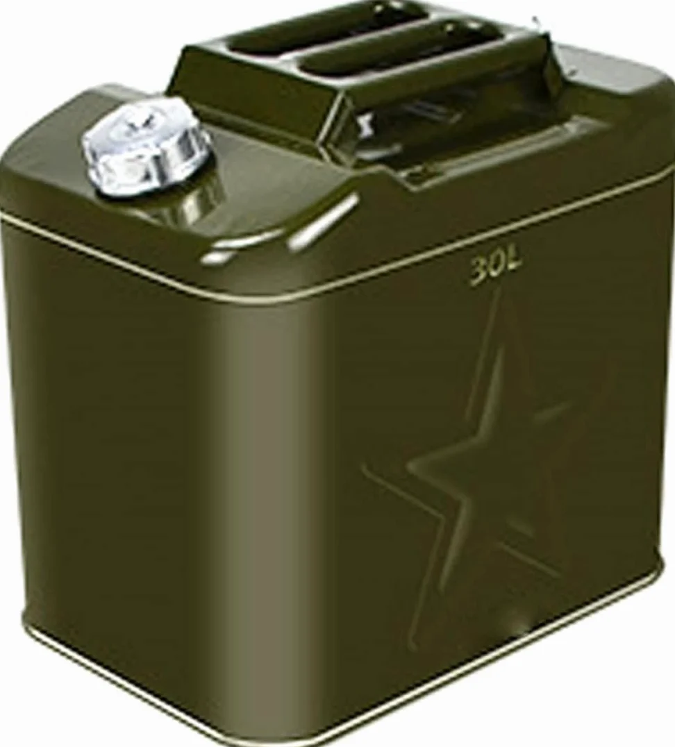 Bidón De Gasolina,Barril De Gasolina De Acero Inoxidable 10L-60L Garrafa Gasolina Deposito Gasoil Lata De Gasolina Y Diésel En Metal Bidón De Combustible De Boquilla-30L