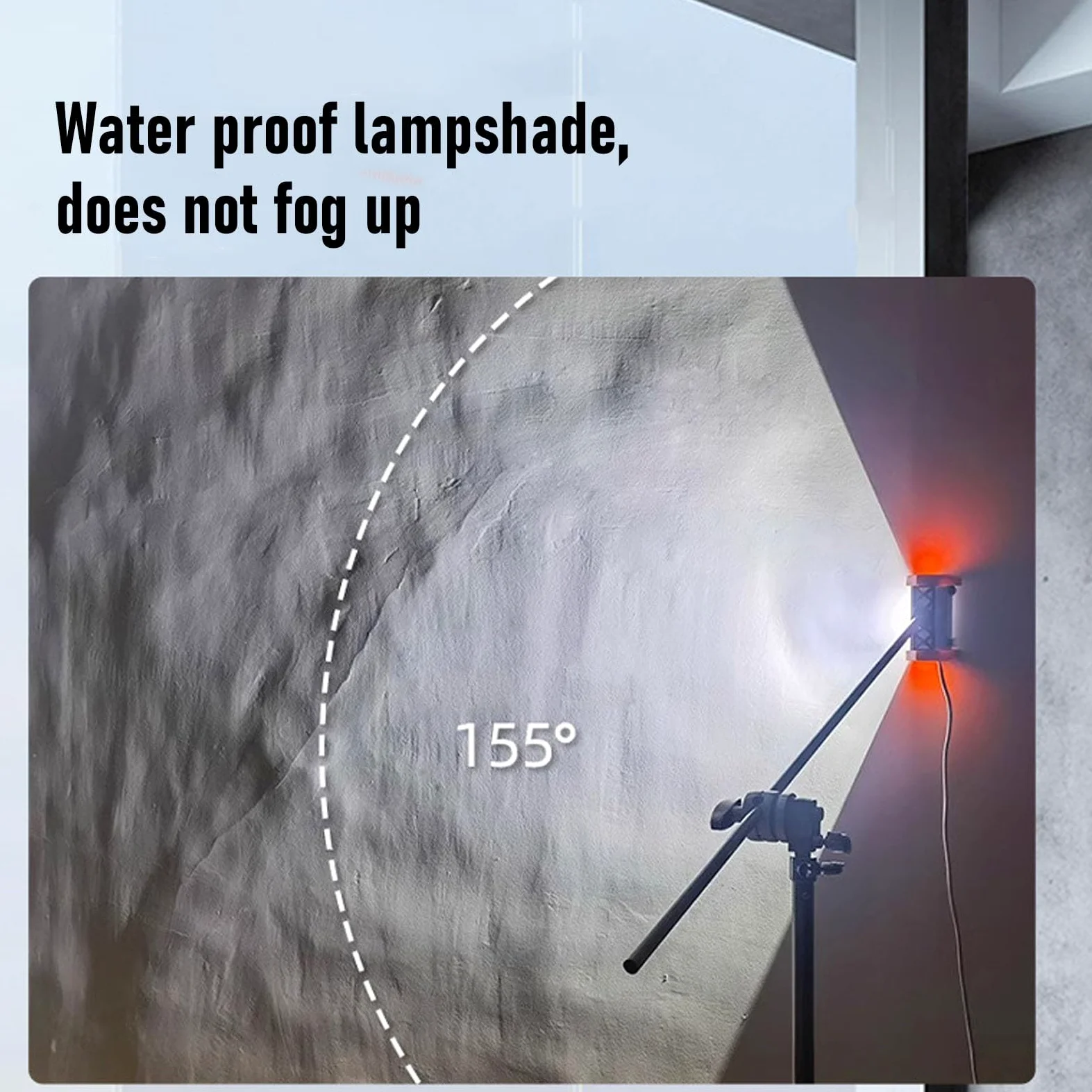 Fabater Lámpara de Inspección de Pintura de Pared, Luz de Mantenimiento Portátil LED de 1500 Lm, Luz de Inspección de Pulido de Pared, Lámpara de Aceptación de Pulido de, Brillo (ABS+gel de sílice)