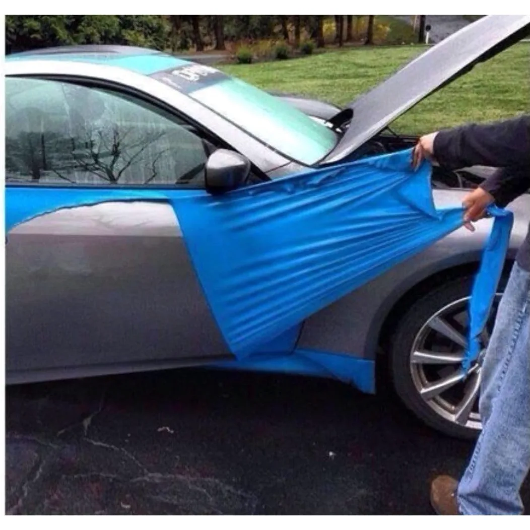 AutoFullCar - Pack para Pintar el Coche con Spray Full Dip 600 ml (12 Unidades) Pintura Vinilo con Regalo Adaptador de spray (Coche Pequeño, Azul Luminoso)