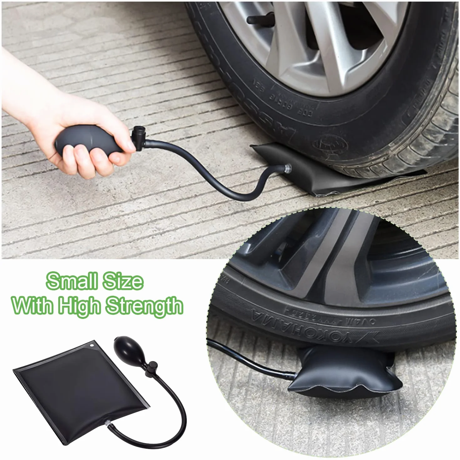 Cuña de Aire de Bomba 4 Piezas Air Pump Wedge Ayuda de Montaje para la Instalación de Puertas y Ventanas y Reparación de Automóviles Carga Maxima 200 KG