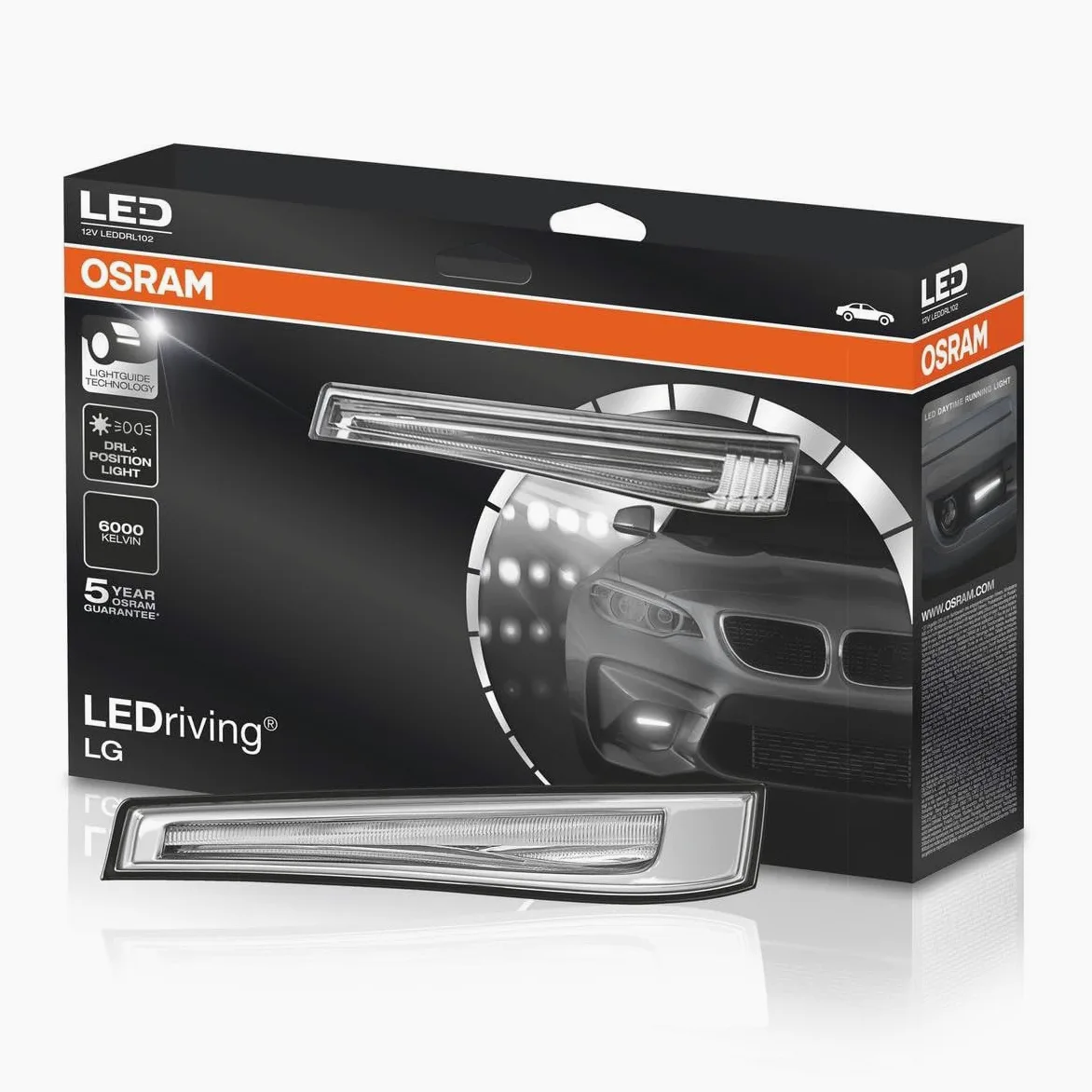 Osram LEDDRL102 LEDDRL102 LEDriving LG Luz de Conducción Diurna, con Luz de Posición, 15W, 12V