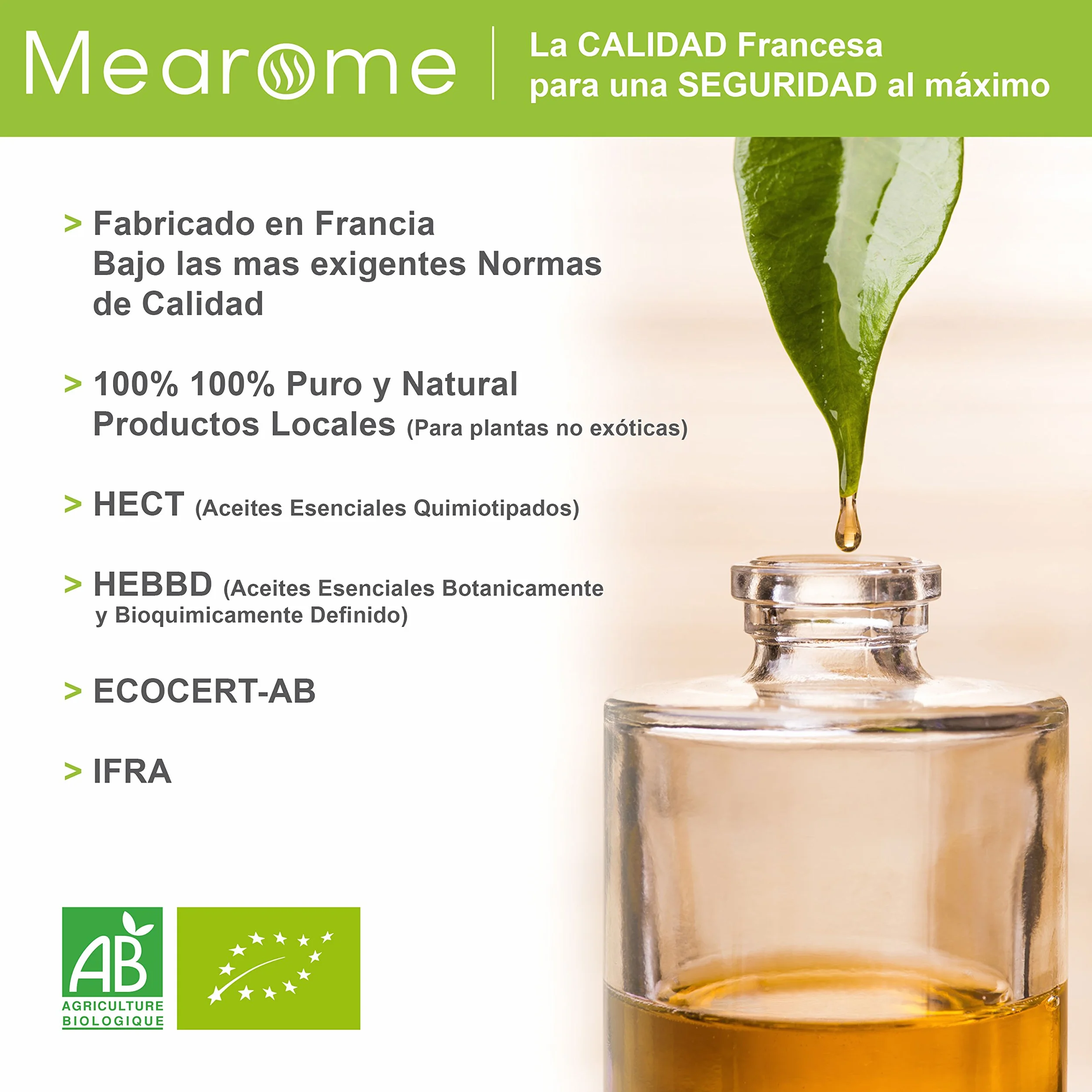 Nutrimea Aceite Esencial de Lavanda Verdadera BIO 30ml 100% Puro Natural Aromaterapia Masaje Difusor