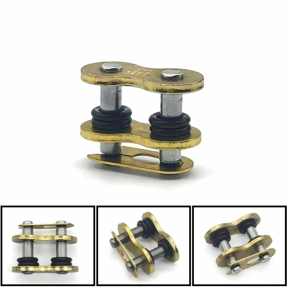 Paquete de 4 eslabones maestros de cadena de metal con sello ORing para cadenas 428 520 525 530 diseñadas para mejorar la longevidad de la cadena en motocicletas y vehículos