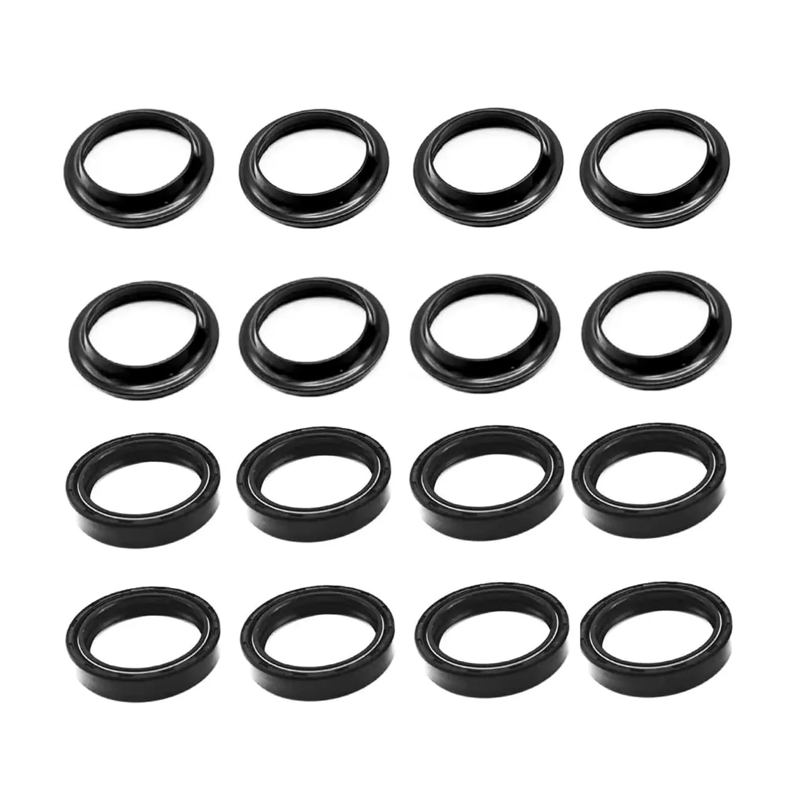 Retén Aceite Cubierta Antipolvo Horquilla Delantera Para Suzuki GSF 400 600 650N 650S Para Bandit AN650 Para Burgman SV650 GSX600F(4 Set)