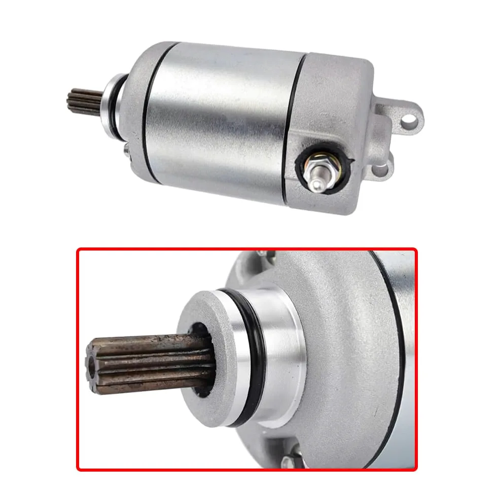 Riloer Repuesto de motor de arranque eléctrico, motor de arranque eléctrico de motocicleta de metal, piezas de motor de arranque automático compatible con Yamaha FZ6 XJ6F XJ6FA XJ6S XJ6SA XJ6N YZF,