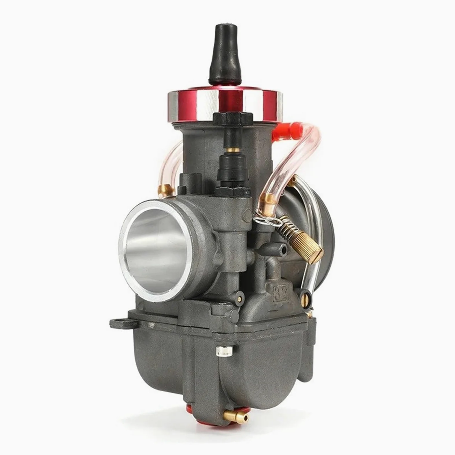 Motosierra Carburador Carburador Cortina Plana Motocicleta Para PWK 28 30 32 34mm 250cc Motor 4 Tiempos Piezas Universales Enduro Dirt Pit Bike Motocross(28mm)