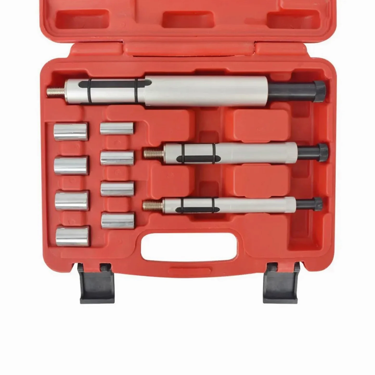 Guia Embrague Kit 11 Herramientas Alineación Eje Centrador Embrague, Herramienta De Desmontaje E Instalación, Corrección Orificio Con Estuche Almacenamiento.