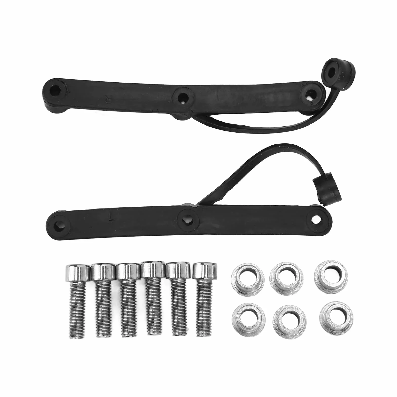 KIMISS Protector de Cilindro de Motor de Motocicleta 2 Piezas, Protector de Motor de Cilindro Negro ABS de Repuesto para R1200GS 2004-2008