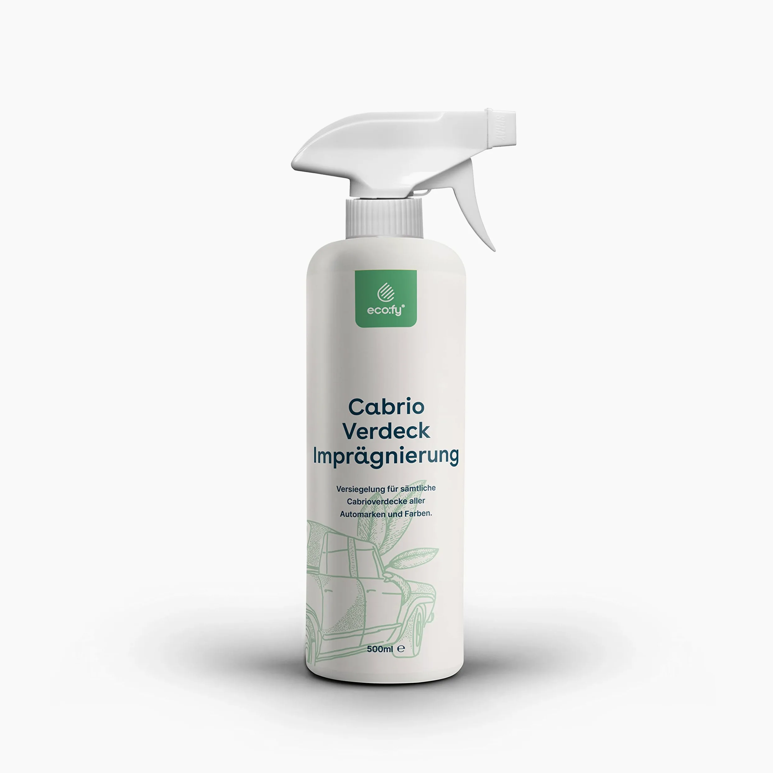 Capota convertible impermeabilizante impermeabilizante, protección repelente al agua, spray para techo de tela, transparente, sin disolventes, sin PFC (0,5 l)