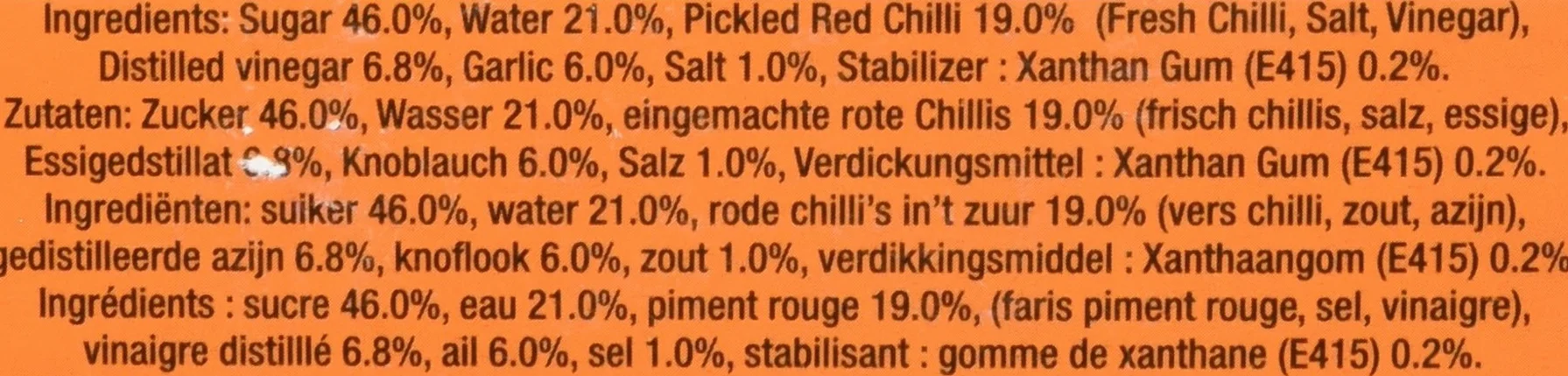 Mae Estratagema Salsa de Chili Dulce 3l