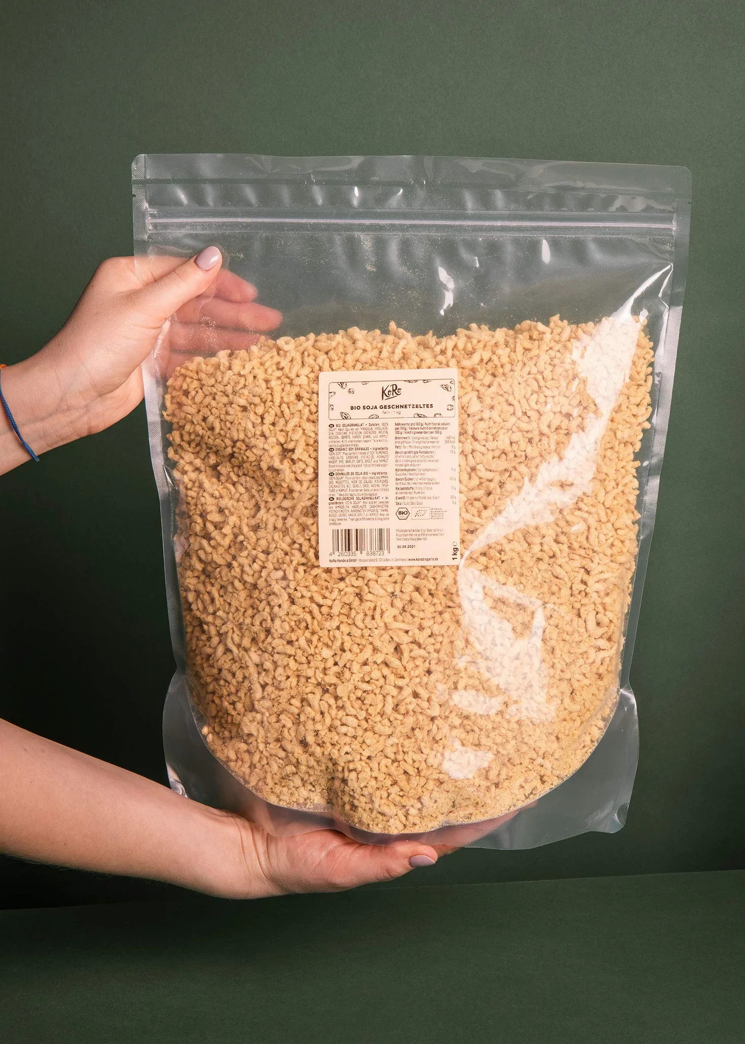 Soja texturizada fina BIO 1 kg Alternativa a la carne Versátil