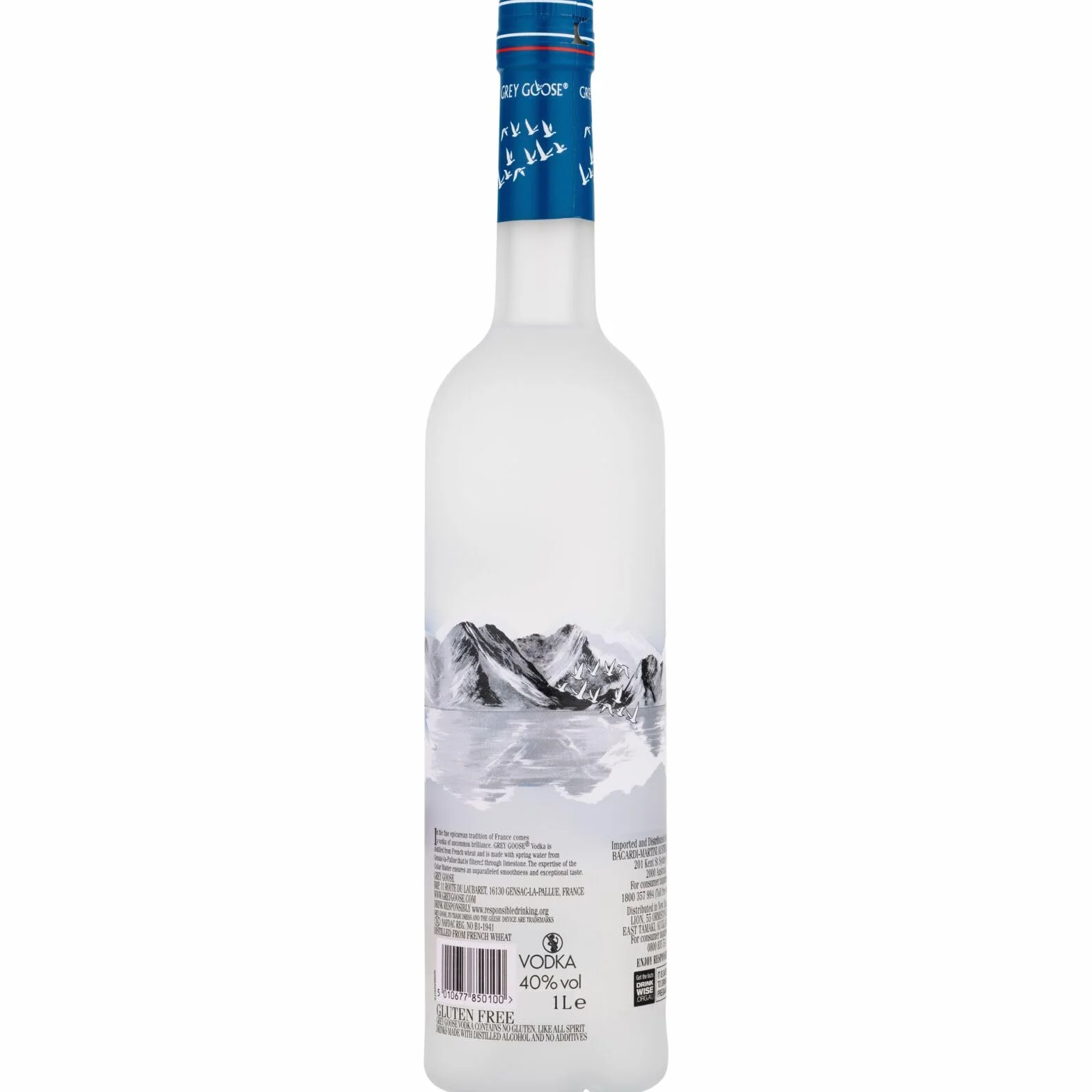 GREY GOOSE vodka premium francés 40% ALC. 1 l