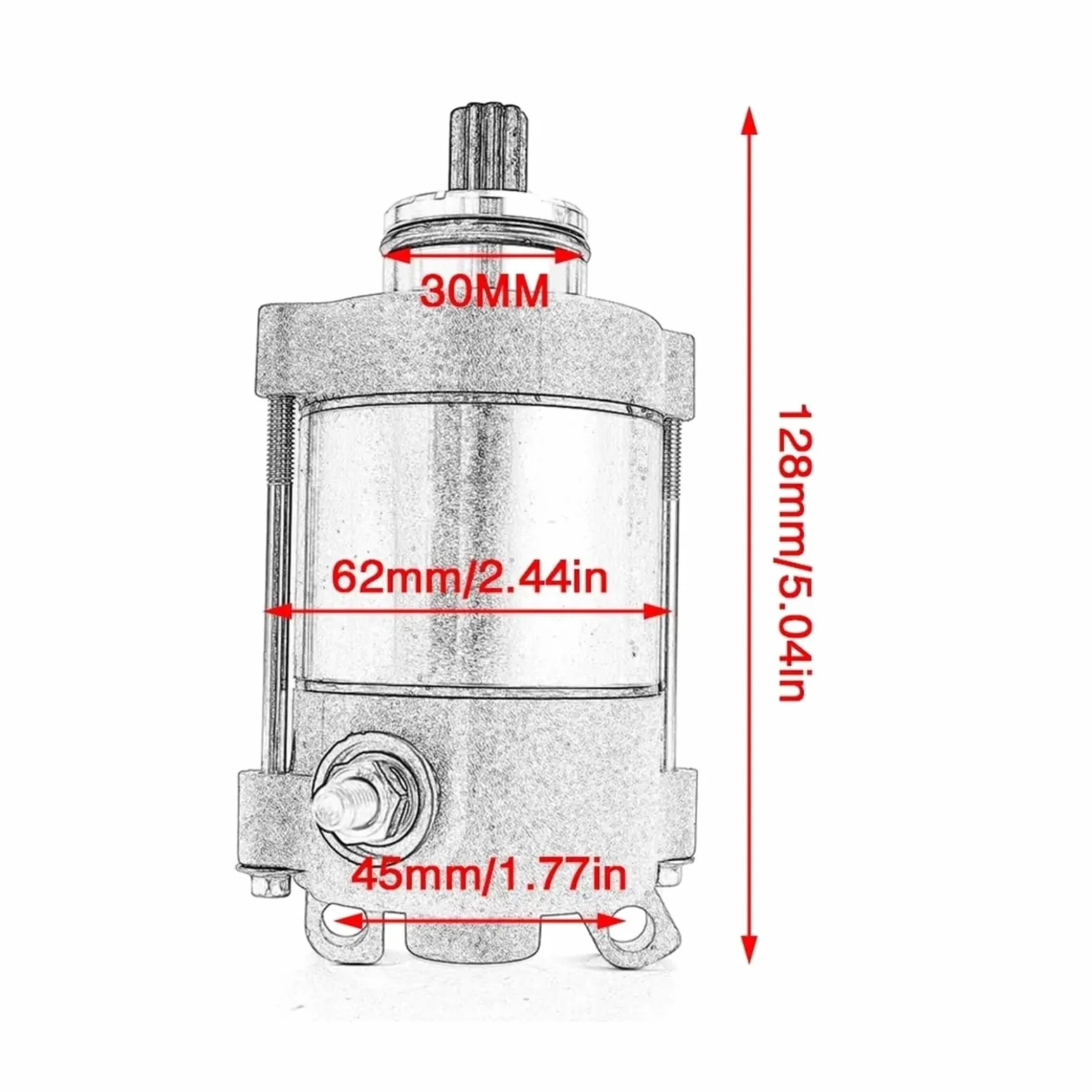 Solenoide De Arranque para Motocicleta para CRF450X 2005-2014 (31200-MEY-671)