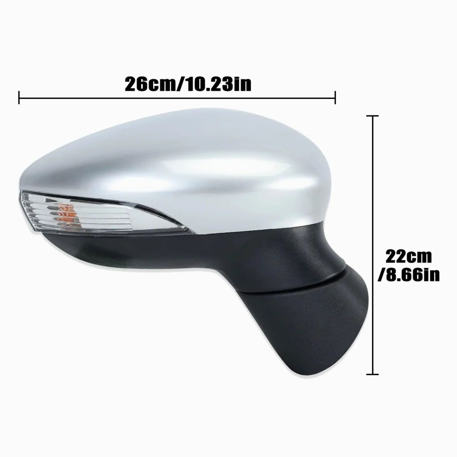 Espejo Retrovisor Eléctrico Calefactable Y Plegable, Luz Intermitente De 6/8 Pines, Accesorio Para Ford Para Fiesta MK7 2013-2017 Retrovisor(6pins left)