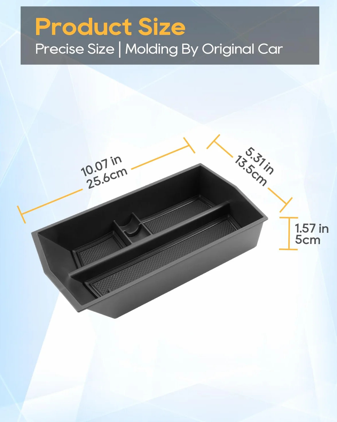 LFOTPP Caja de almacenamiento para consola central compatible con Peugeot E-3008 E-5008 EV GT Allure 2024 2025, E3008 P64, organizador de reposabrazos, bandeja para reposabrazos central, guantera