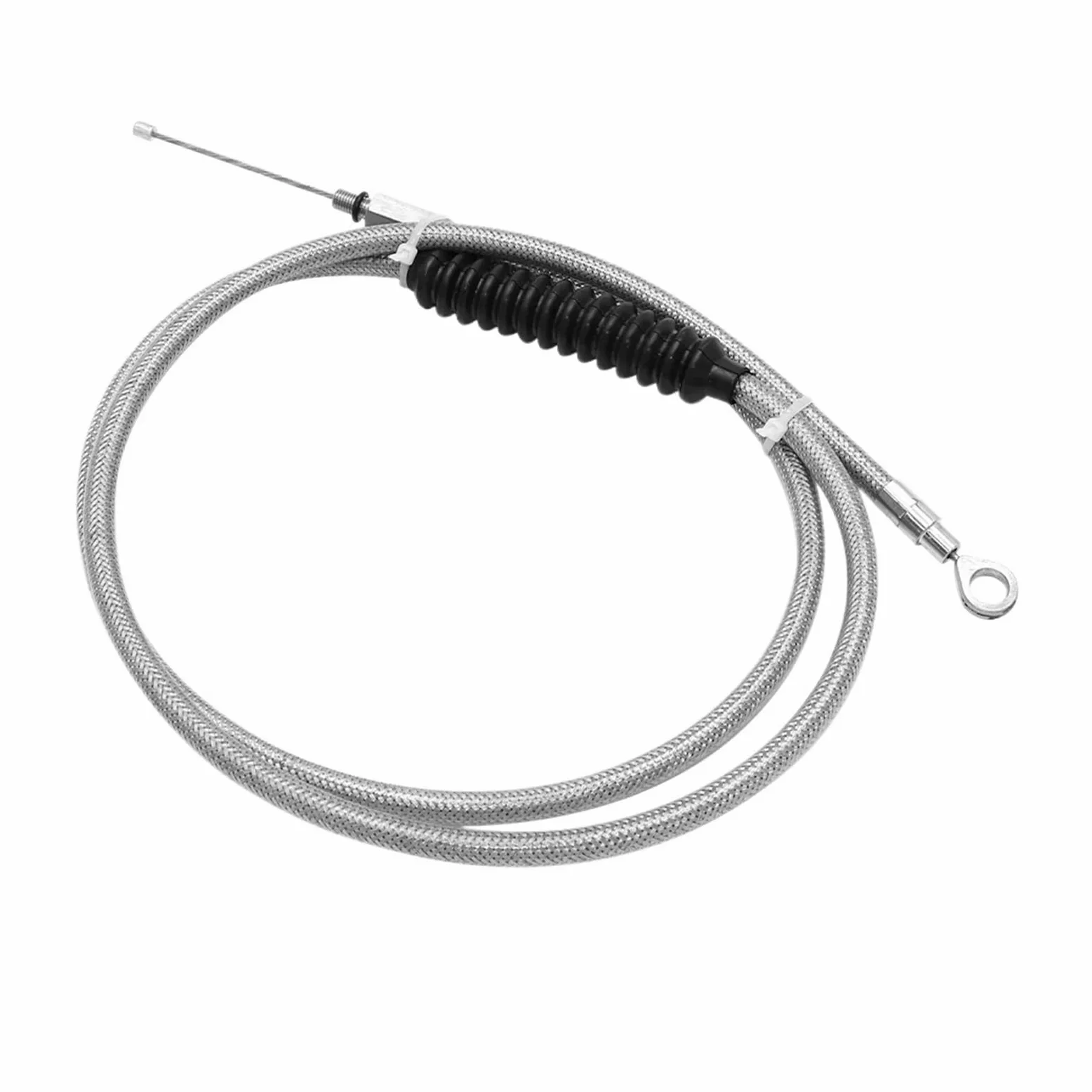 Cable de Embrague for Motocicleta, 140cm, 160cm, 180cm, Compatible con Harley | Touring Electra Street Road Glide Road King Sportster XL1200 Hierro 883(Silver 160cm)