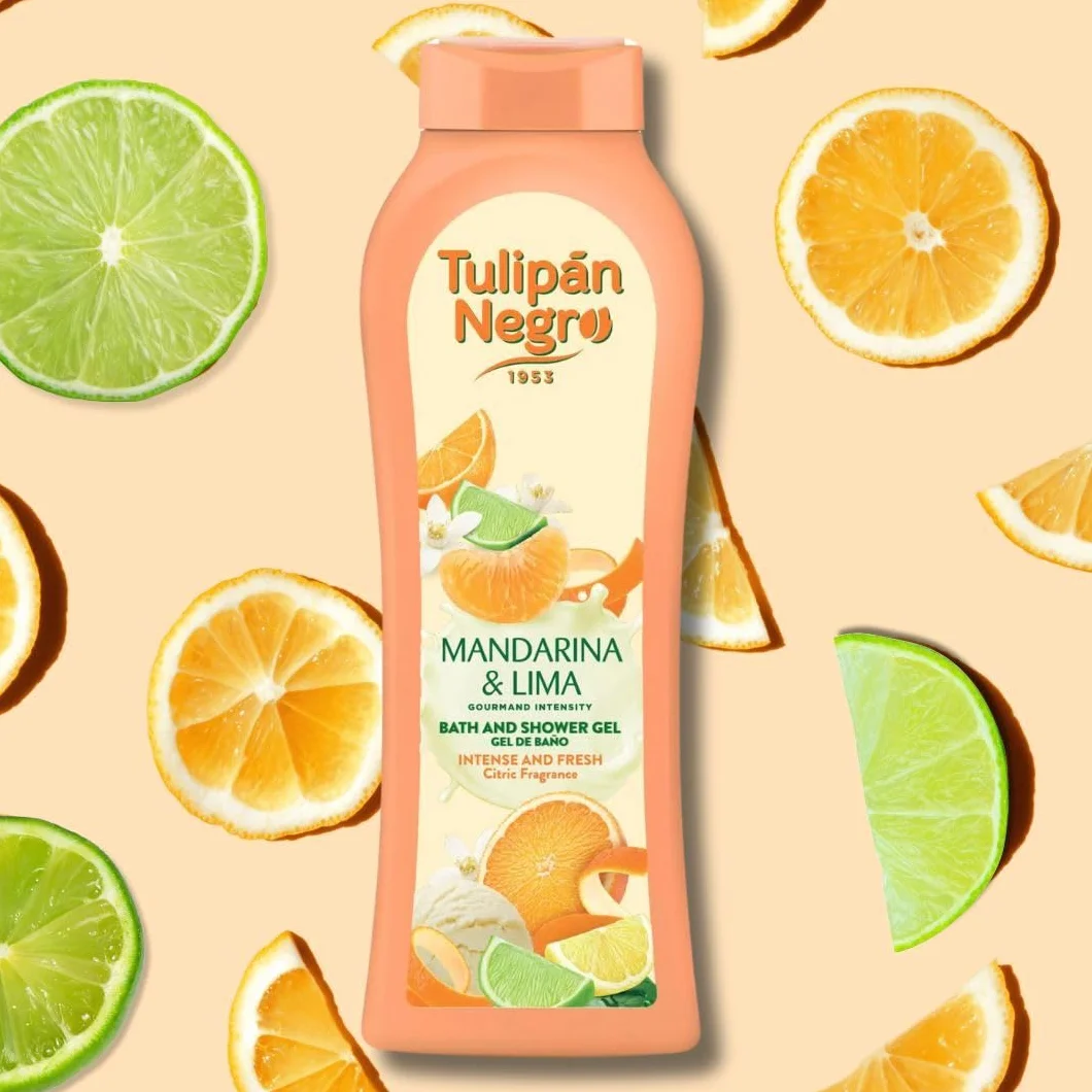 Tulipán Negro Gel de Baño Mandarina y Lima 650 ml