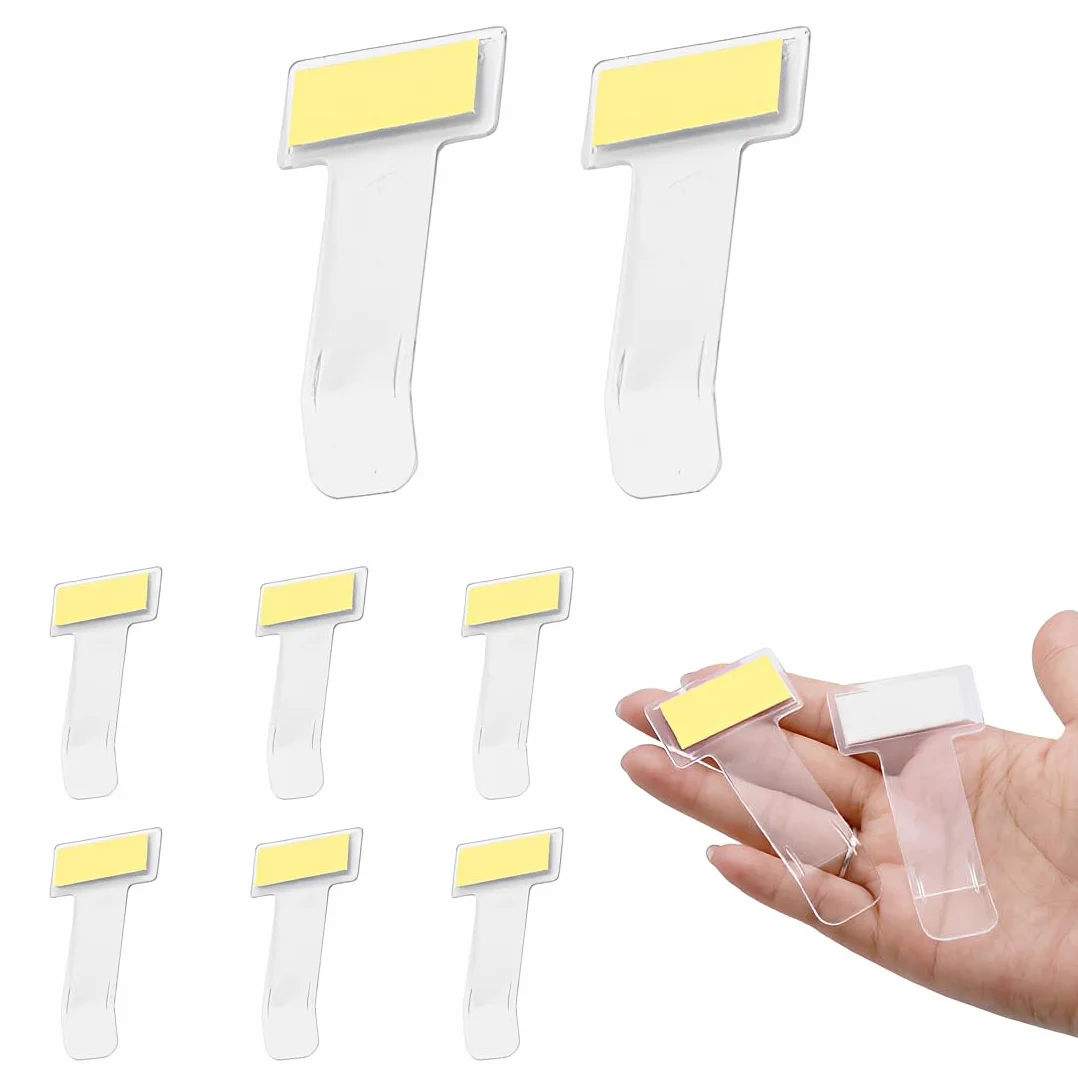 Juego de 8 clips transparentes para parabrisas para tickets de estacionamiento - Soporte universal para tarjetas, permisos y recibos de estacionamiento
