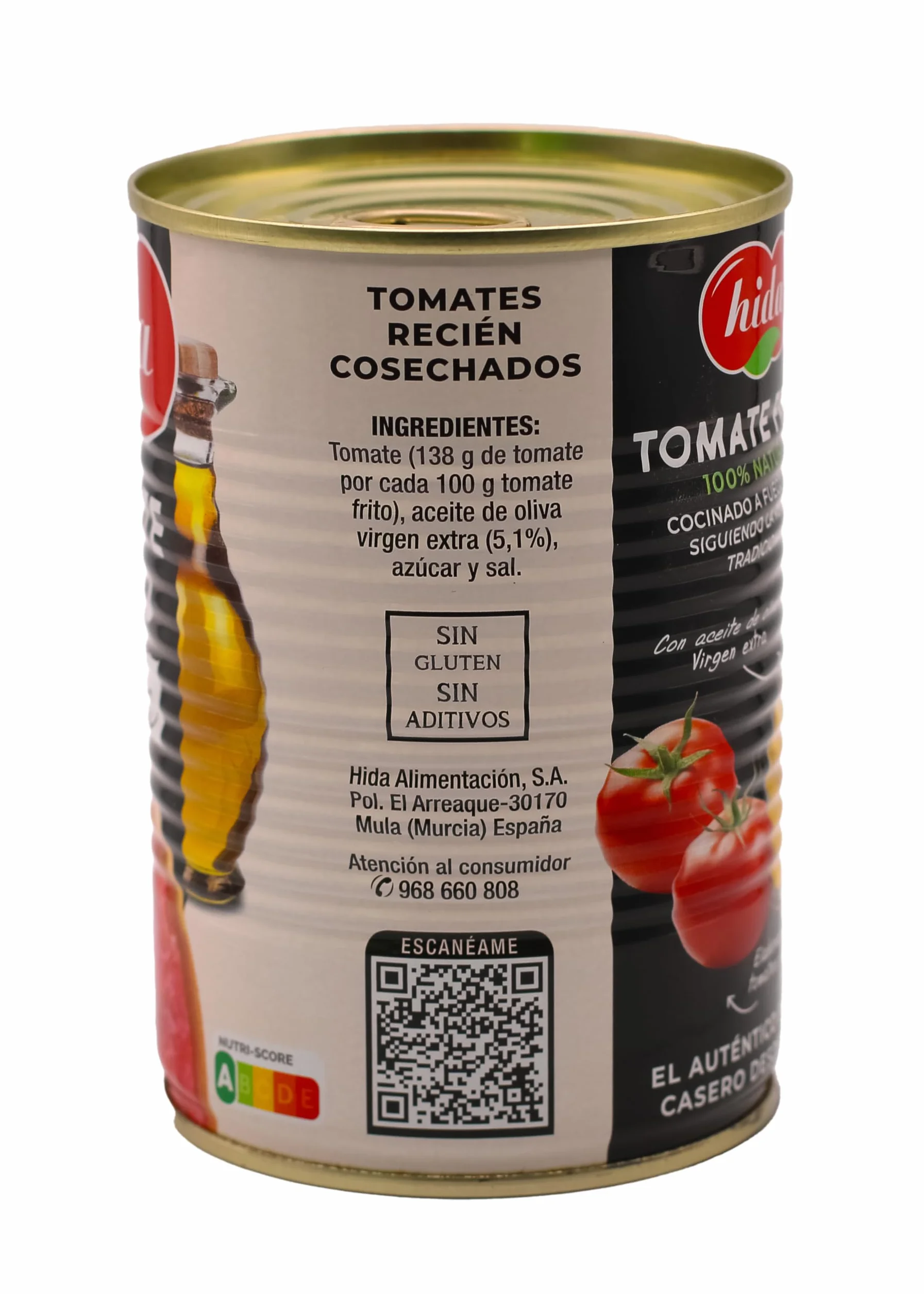 Hida Tomate Frito con Aceite de Oliva Virgen Extra 400g x 6 Latas