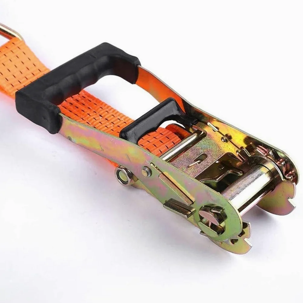 Correas de Amarre de trinquete Correas tensoras de 5 t de tracción Ancha de 2 Pulgadas Correas de Amarre Correa de fijación de Carga para electrodomésticos en Movimiento Equipo de césped Correas de